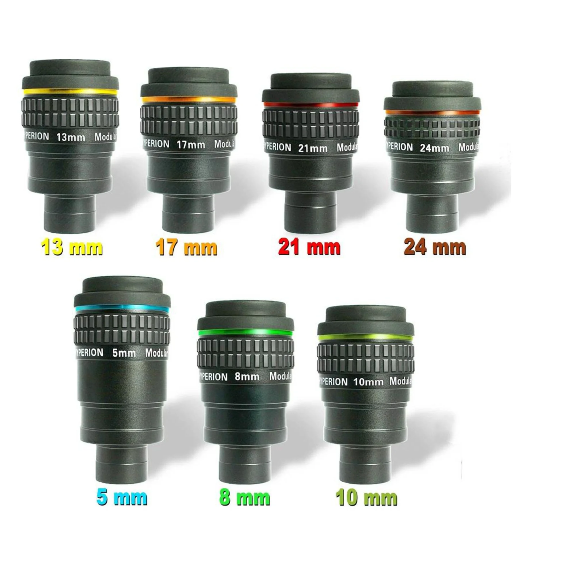 Jeu complet d'oculaires Hyperion 5 / 8 / 10 / 13 / 17 / 21 / 24 mm