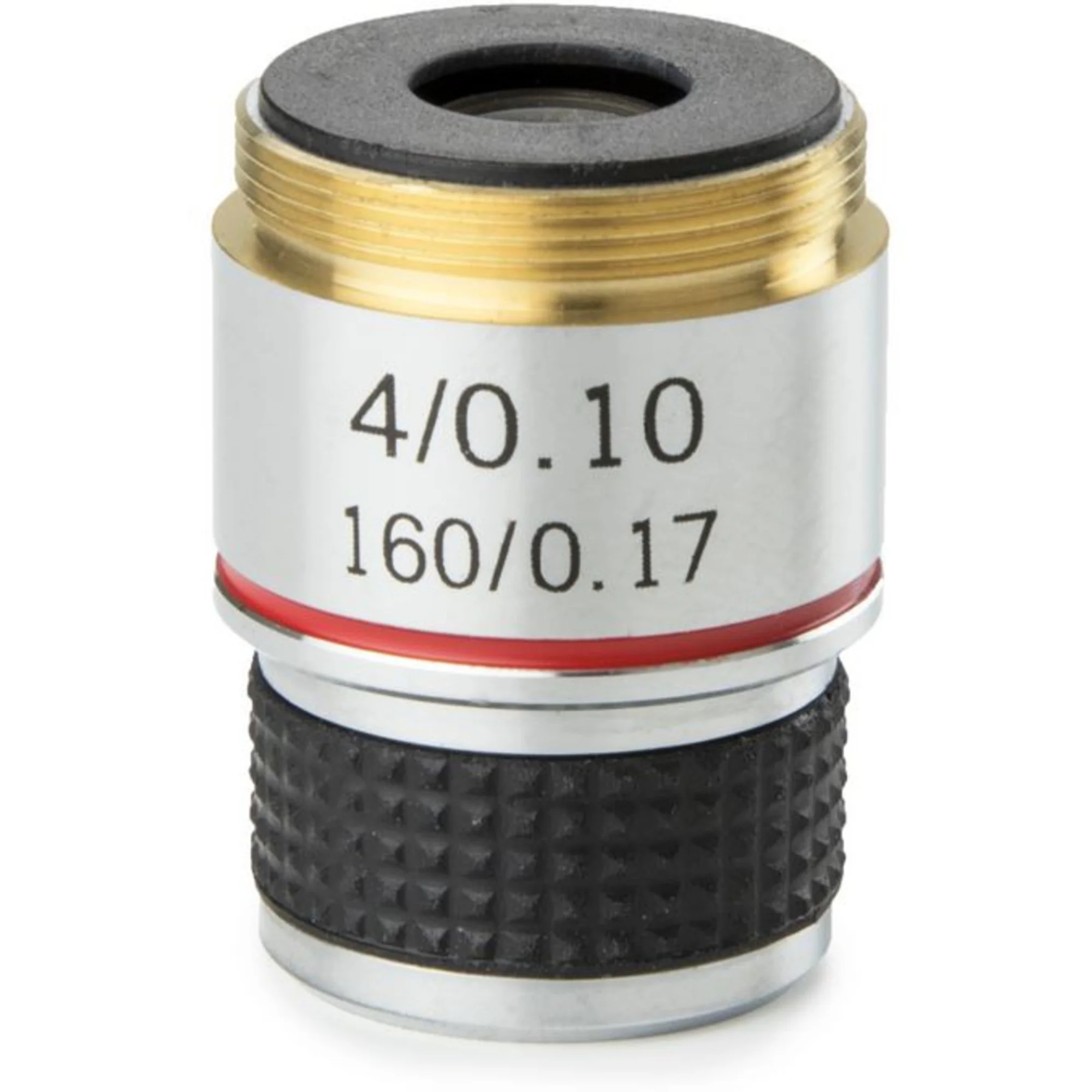 Objectif  4x/0,10 achro.,  35 mm parafocal, MB.7004  (MicroBlue)