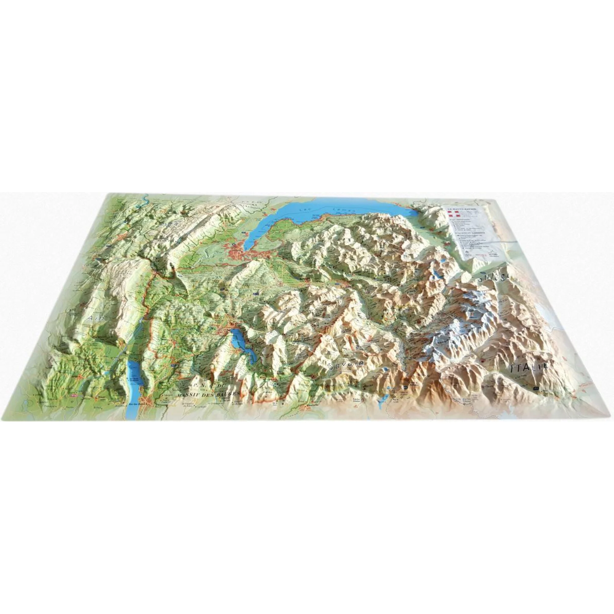 Carte régionale  La Haute Savoie