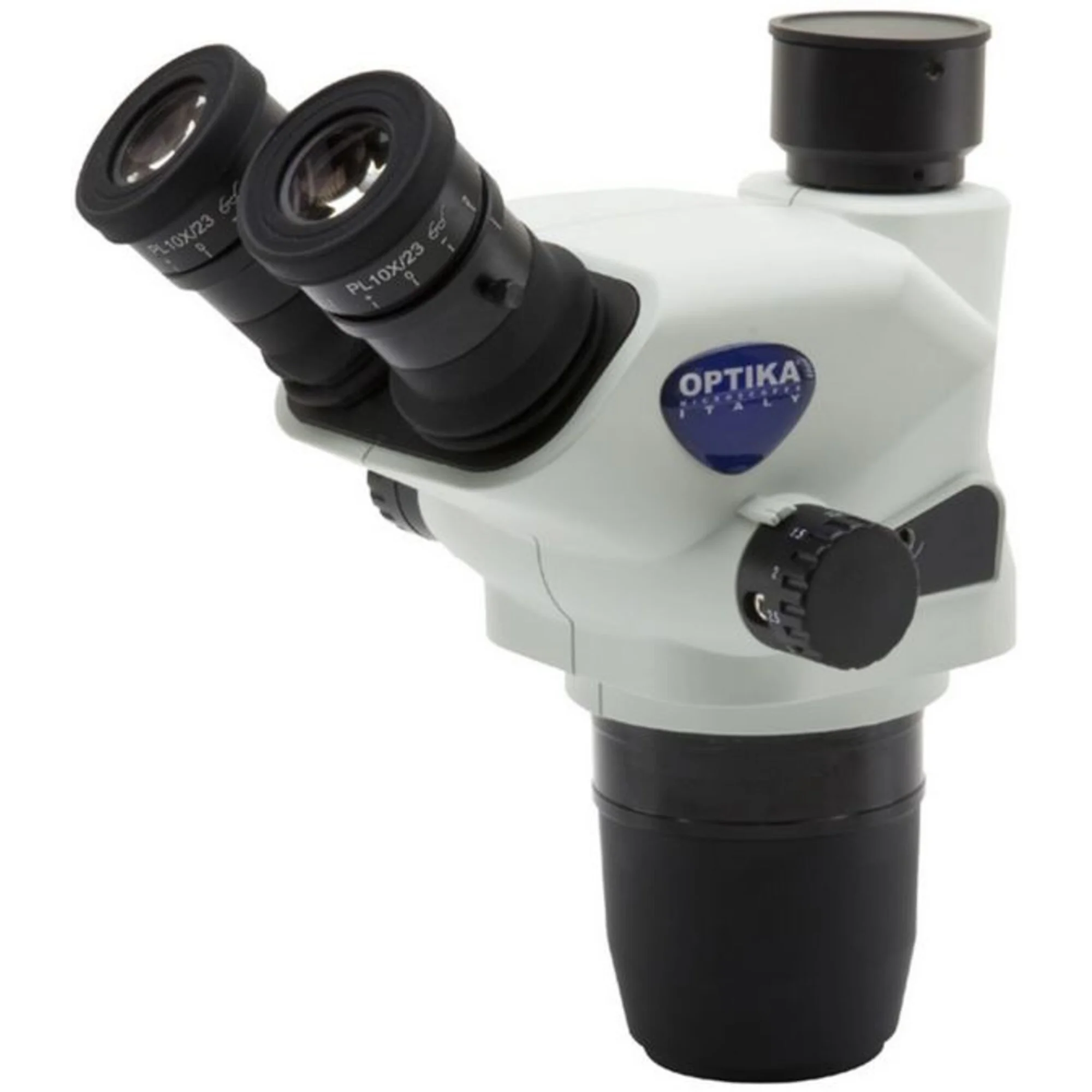 Tête zoom  SZO-T, trino, 6.7x-45x, w.d. 110 mm, Ø 23mm, click stop