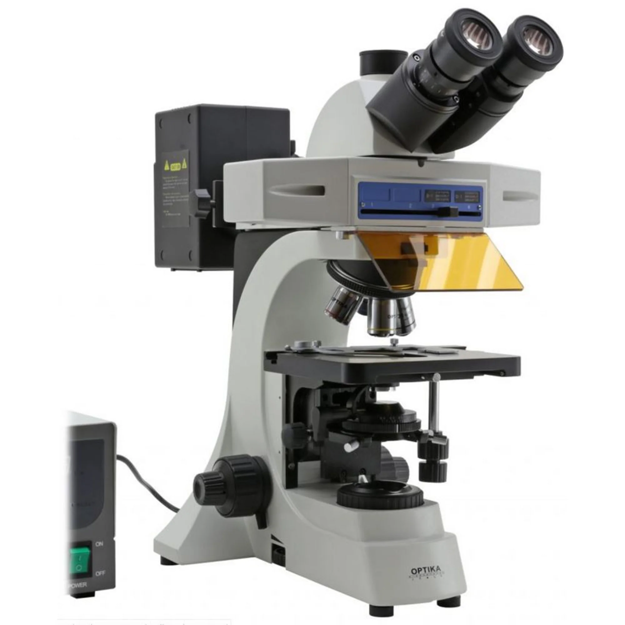Microscope B-510FL, trino, FL-HBO, filtre B&G, W-PLAN, IOS, 40x-400x