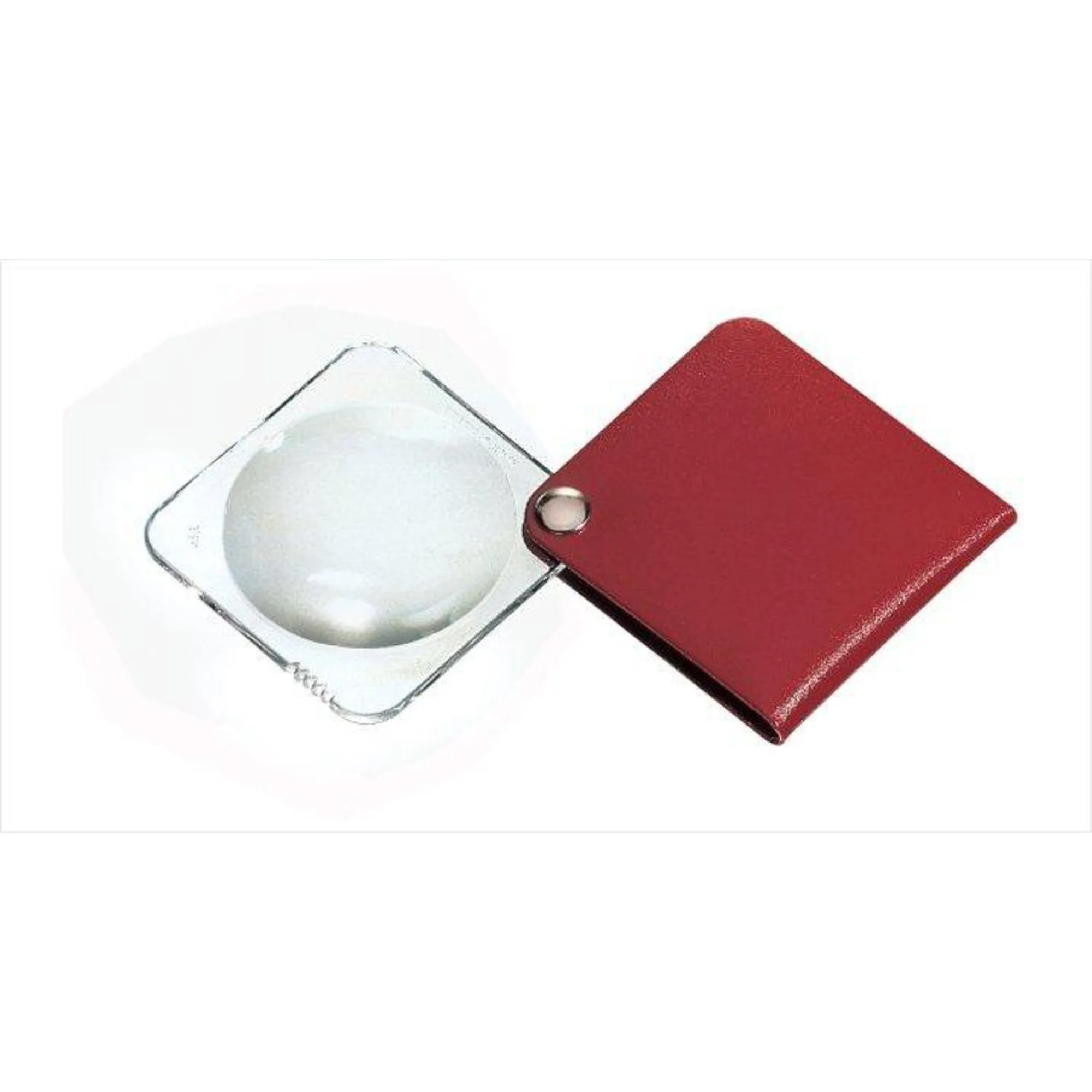 Loupe pliante classic 50mm rouge carmin