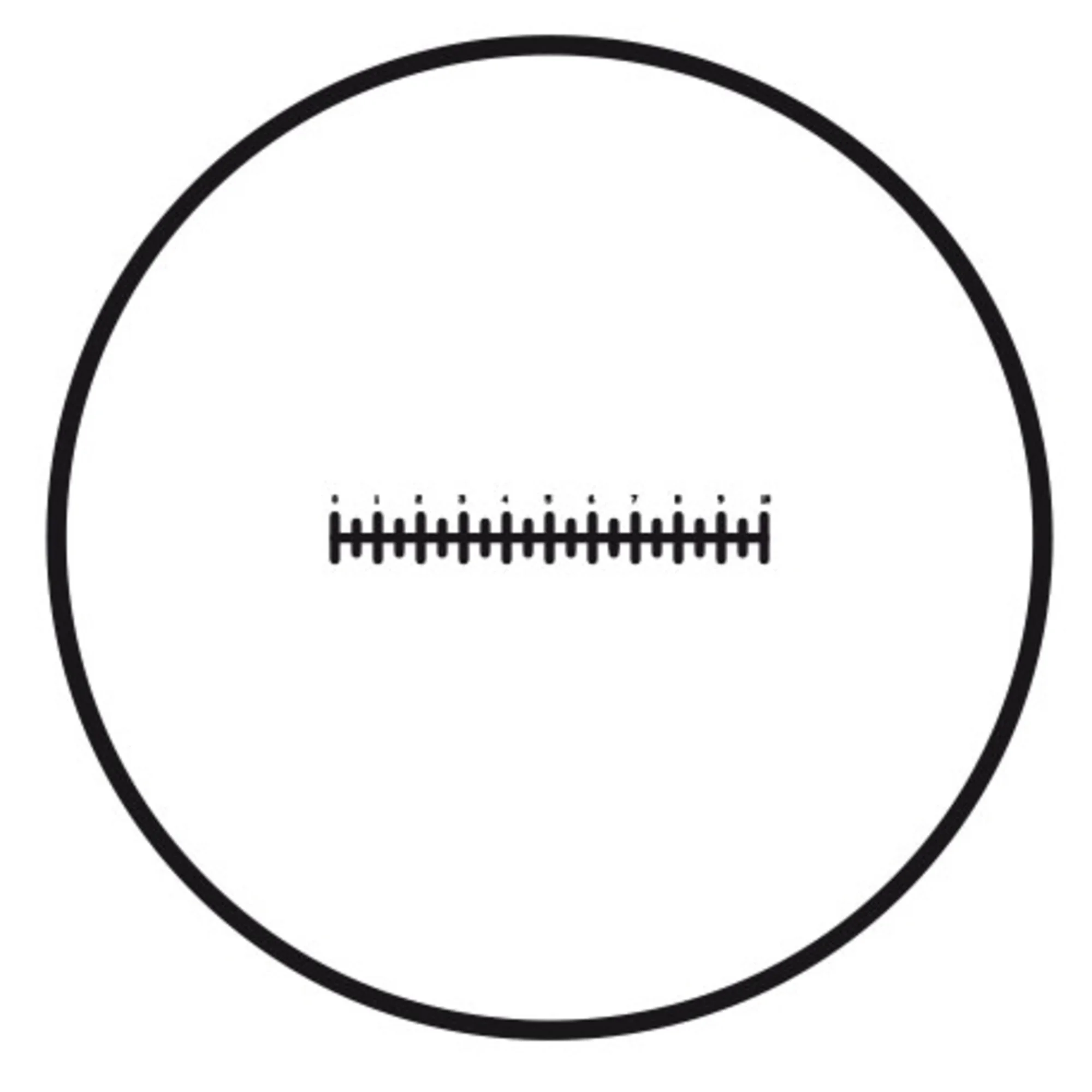 Plaque micrométrique  Réticule croisé gradué pour oculaire (10mm en 100 parties), (Ø25mm)