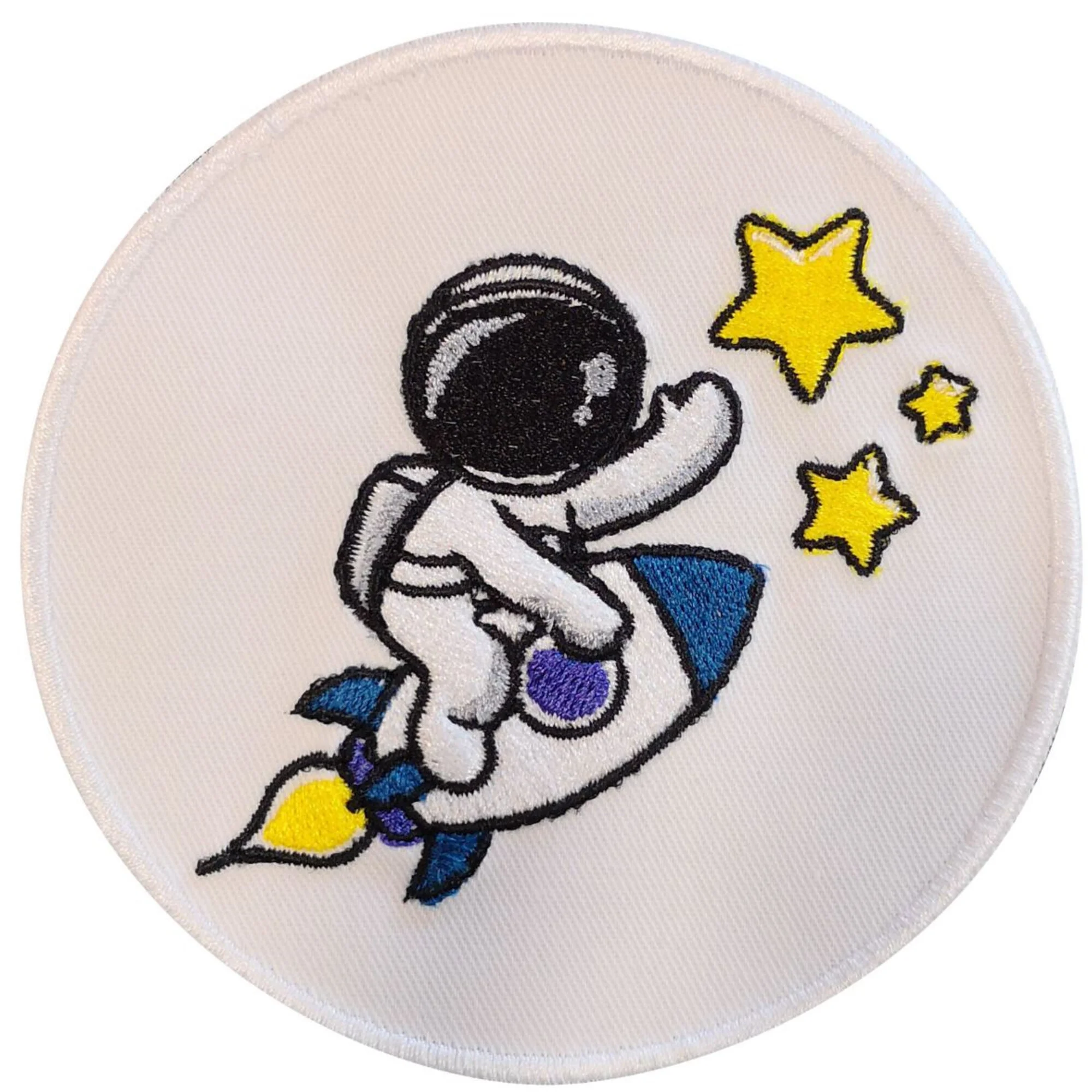 Astronaut on rocket