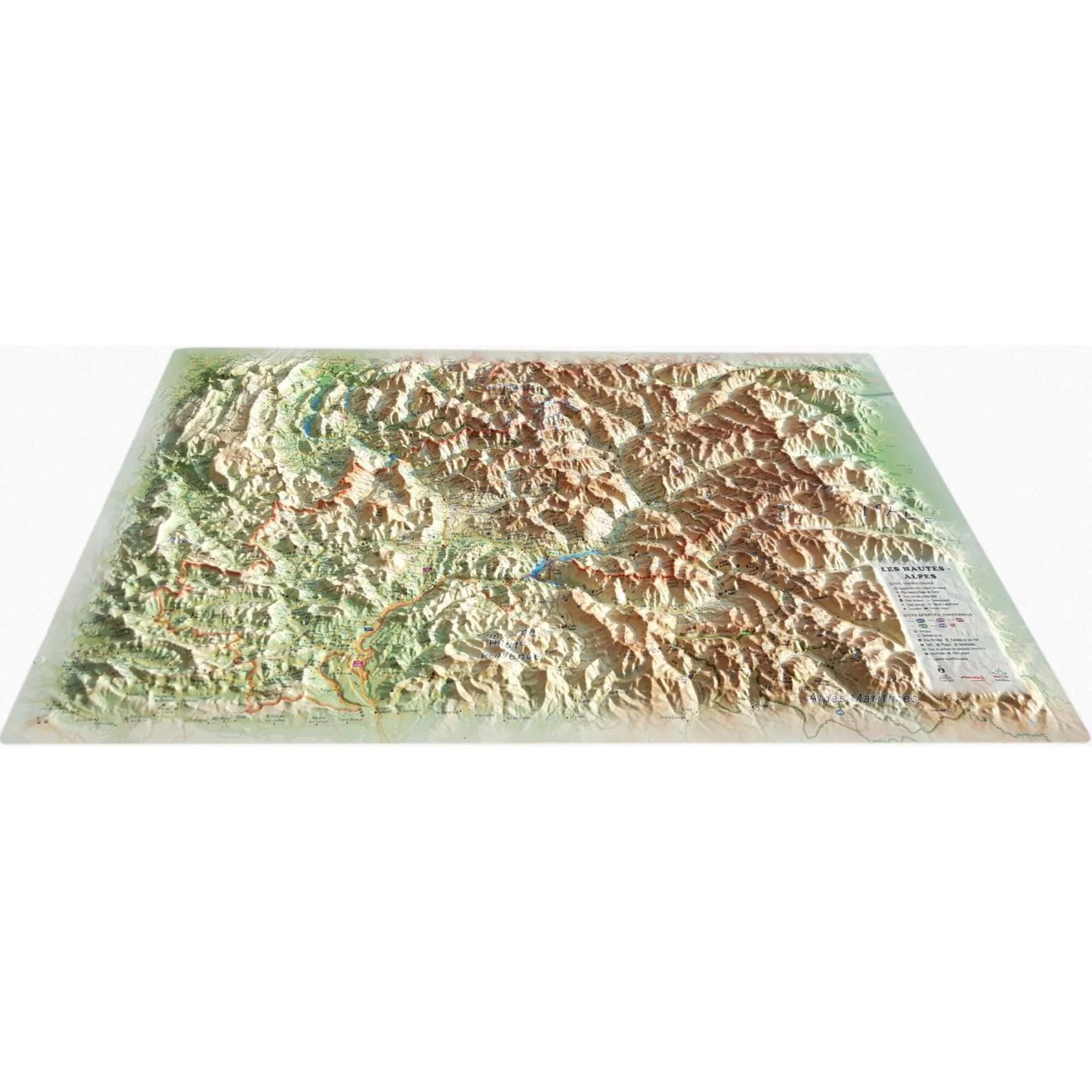 Carte régionale  Les Hautes Alpes