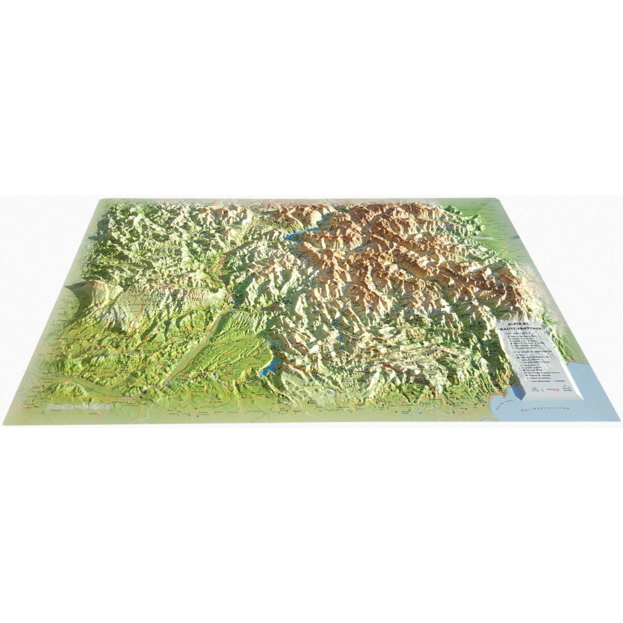 Carte régionale  Les Alpes-de-Hautes- Provence