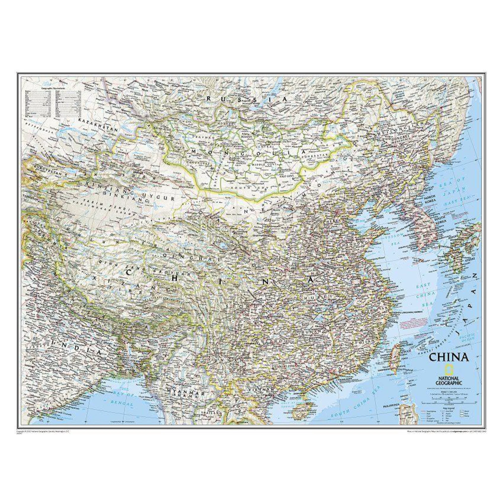 Pays carte Chine