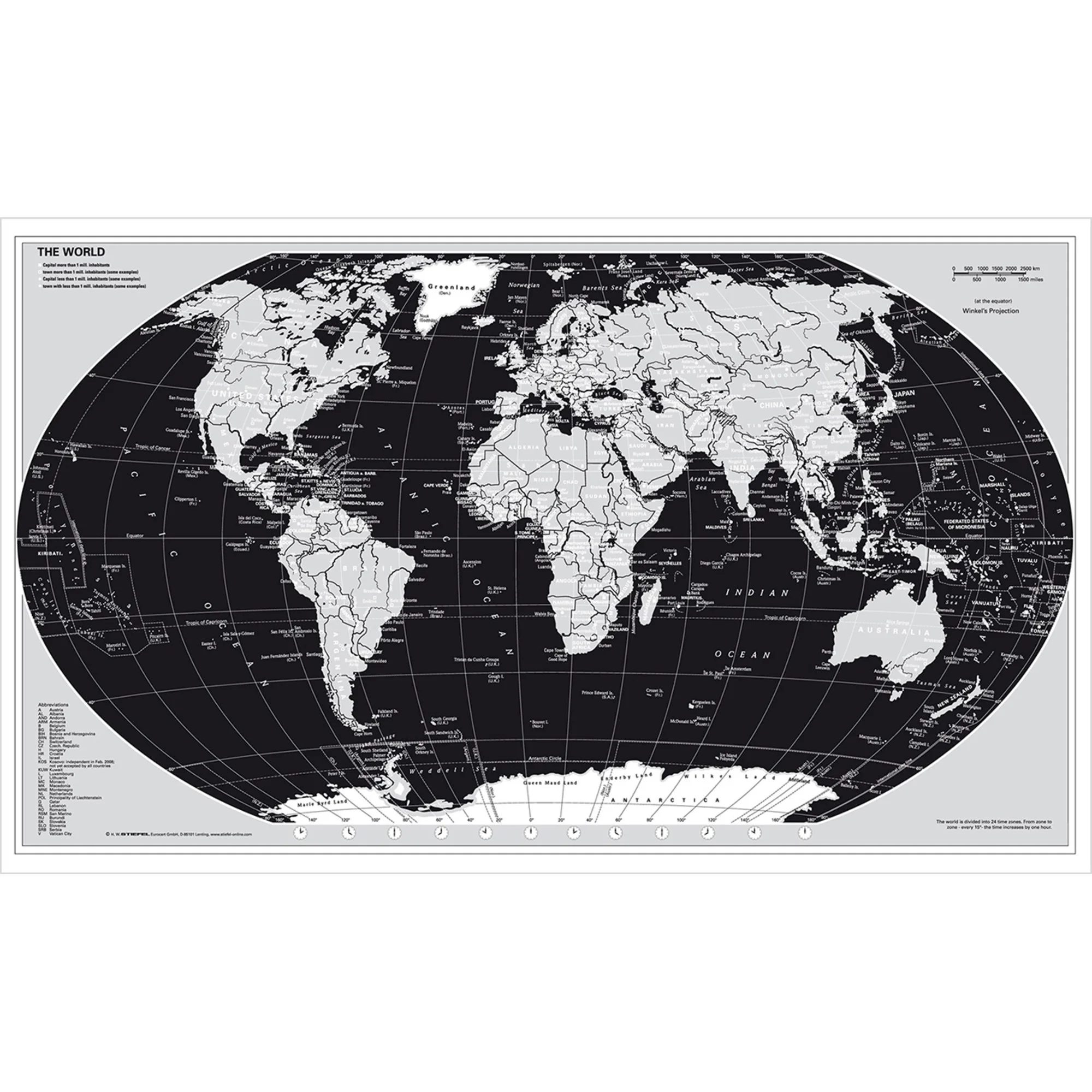 Mappemonde  Mapemonde édition argentée