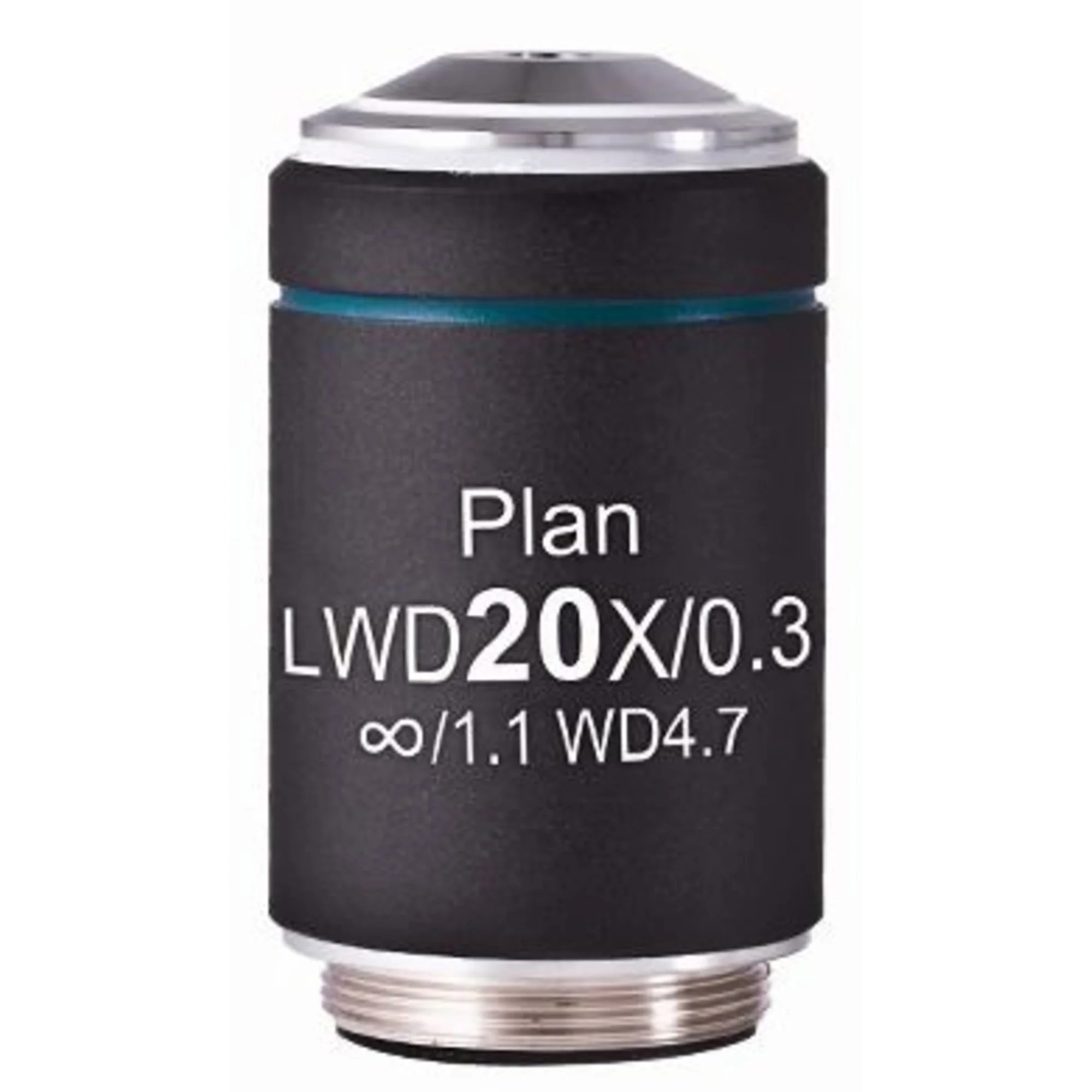 Objectif LWD PL, CCIS, plan, achromat, 20x/0,3, distance de travail 4,7mm (AE2000)