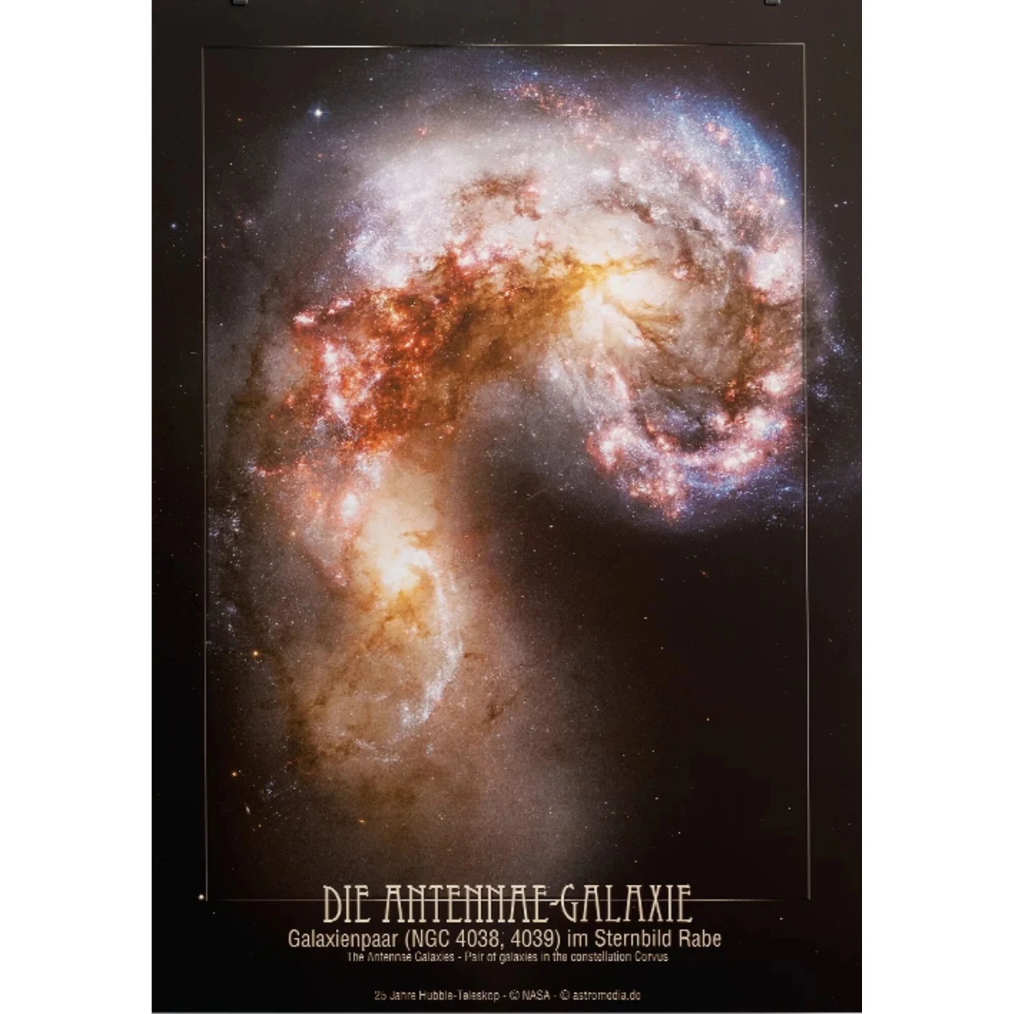 Affiche  Les galaxies antennes