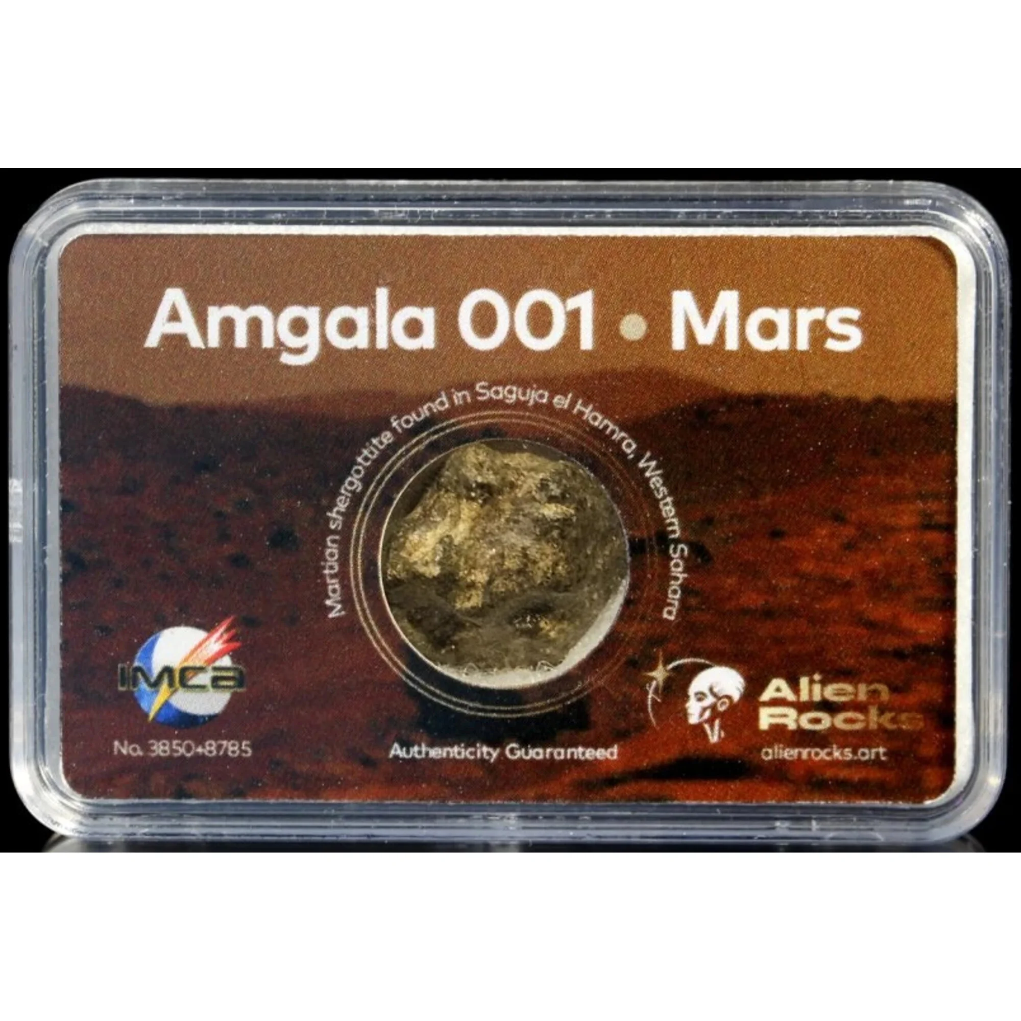 Météorite martienne Amgala 001 0,4 - 0,69 gramme