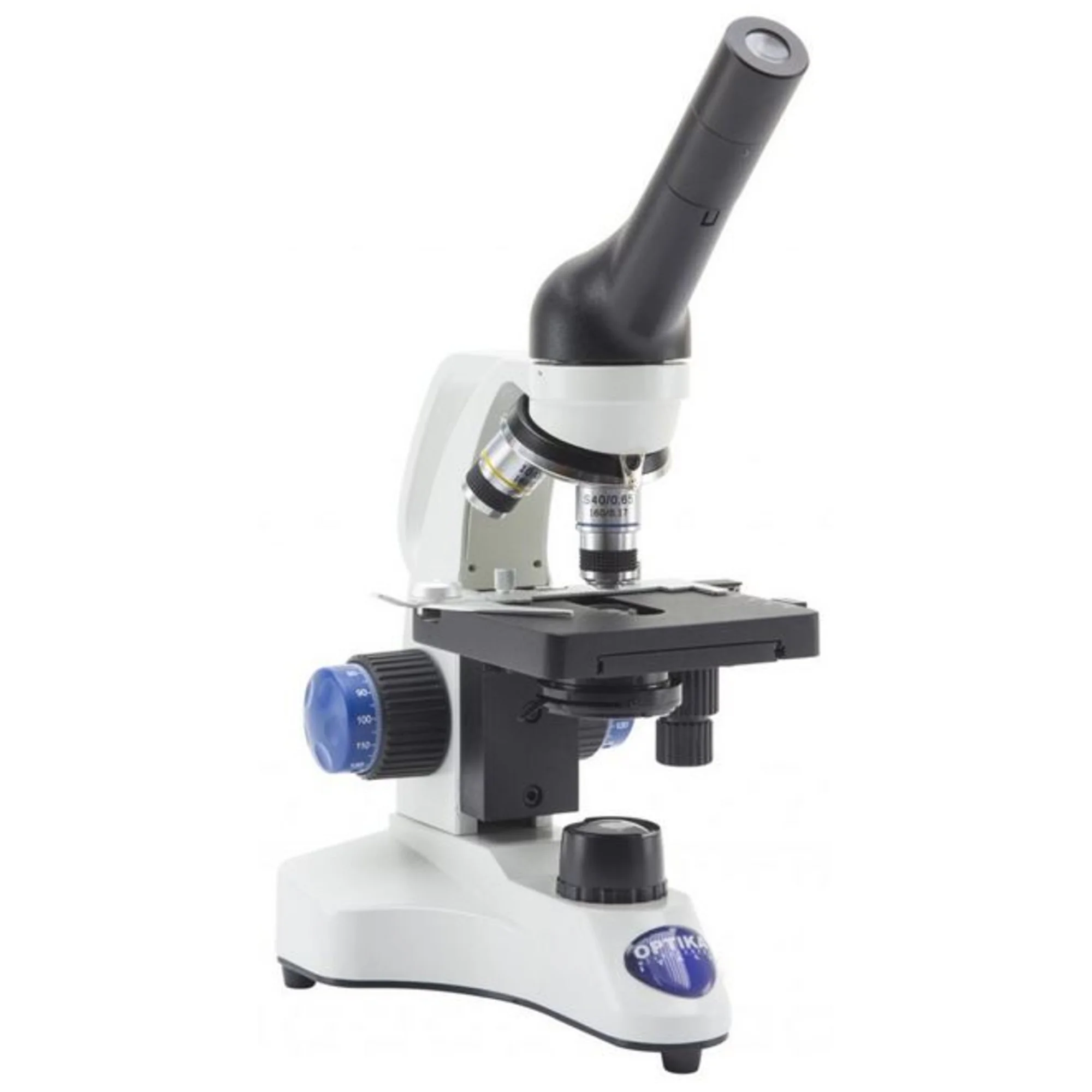 Microscope B-20CR, monoculaire, LED, avec piles rechargeables