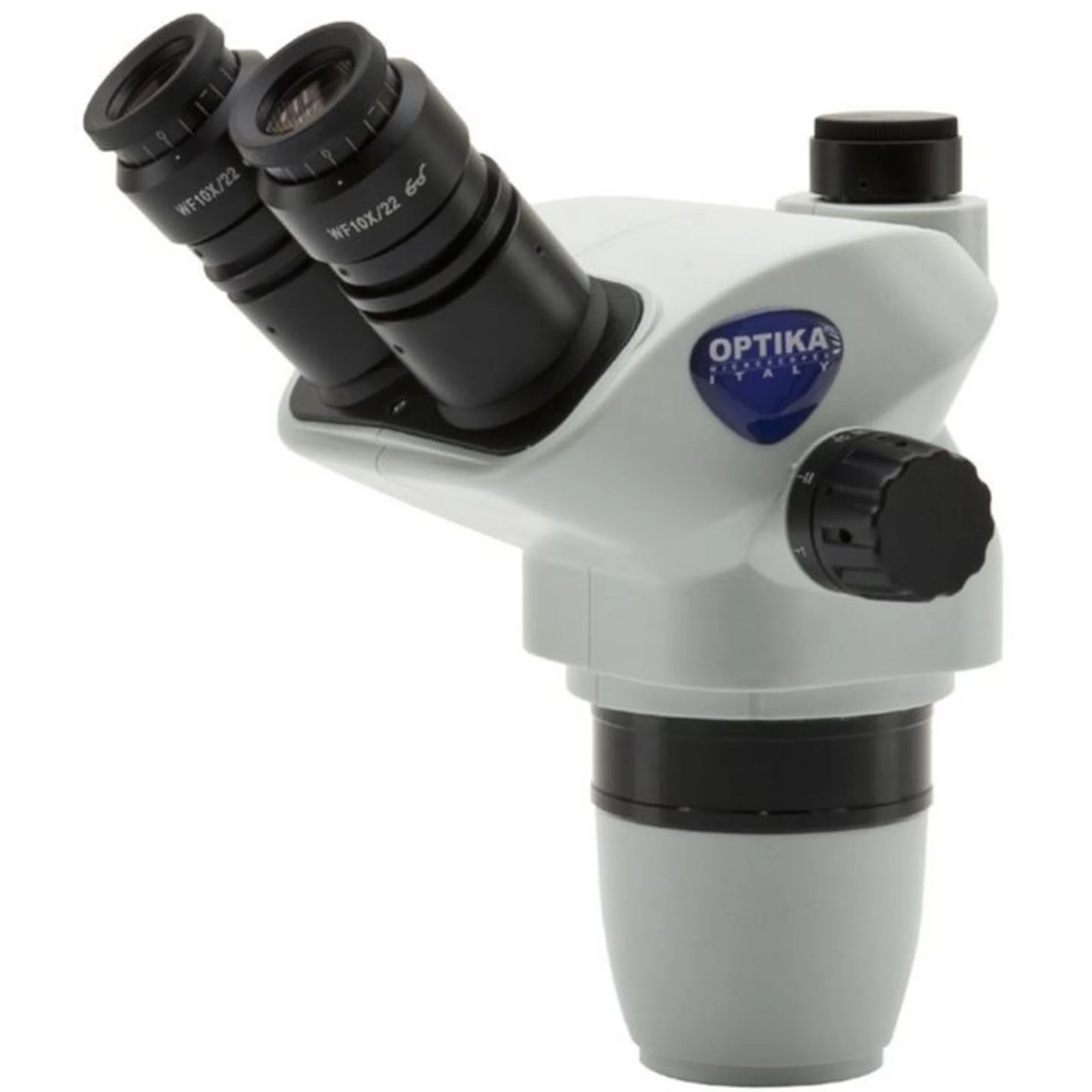 Tête zoom SZX-TA, trinoculaire, 6,5x-55x, distance de travail 110 mm, Ø 23 mm