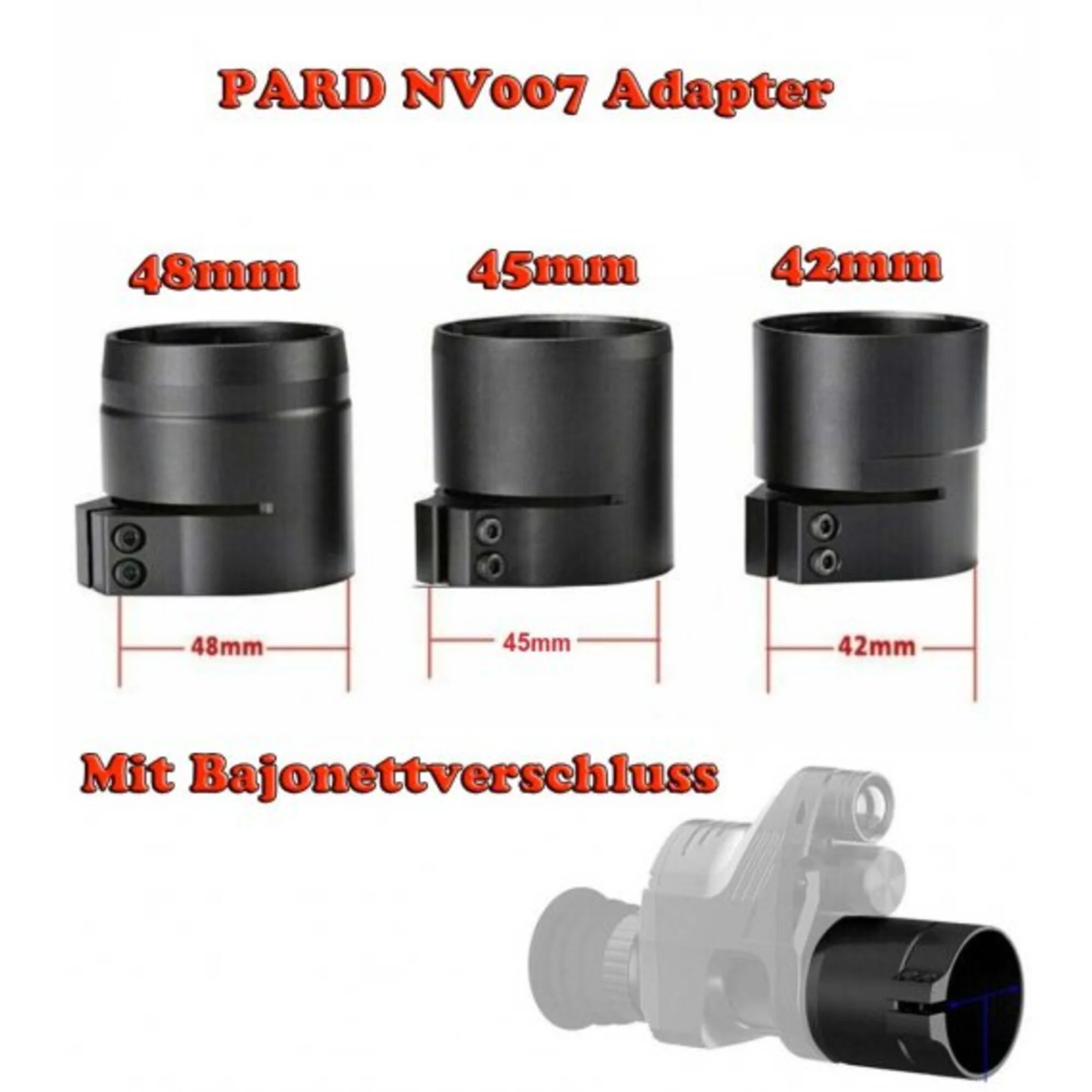 Adaptateur d'oculaire 42 mm