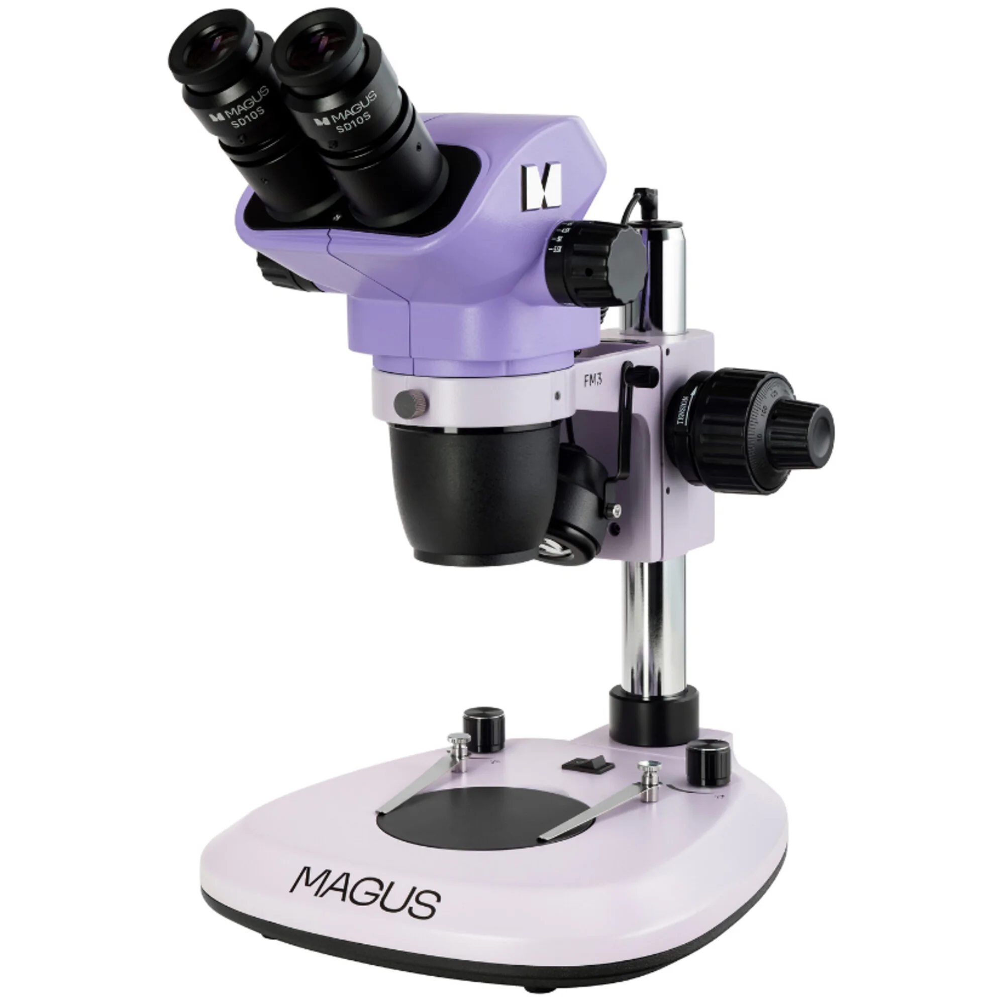 Microscope stéréo zoom  8B 6.5x-55x bino Greenough 3W LED