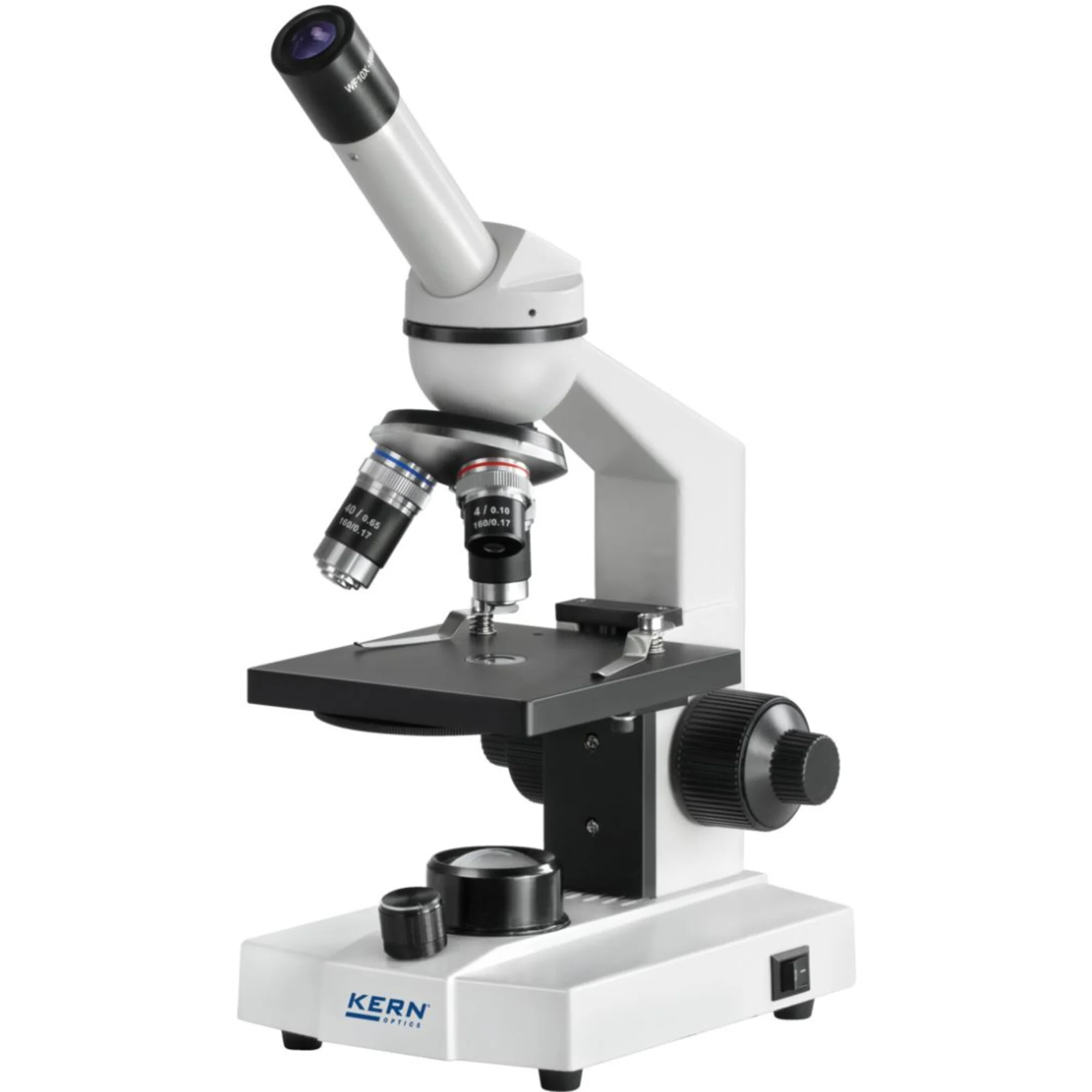 Microscope  Mono Achromat 4/10/40, WF10x18, 0,5W LED, OBS 113