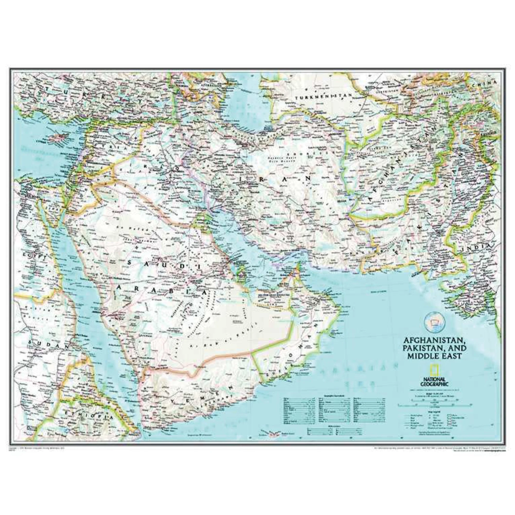 Carte Afghanistan, Pakistan