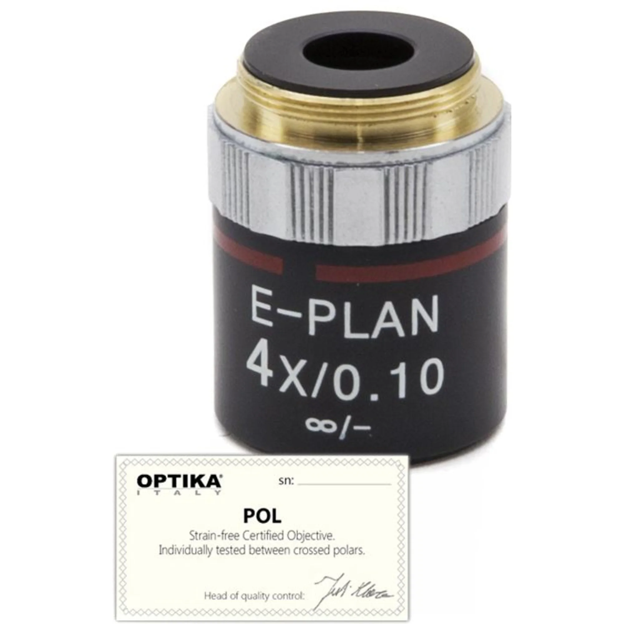 Objectif  4x/0.10, infinity, N-plan, POL, M-144P  (B-383POL)