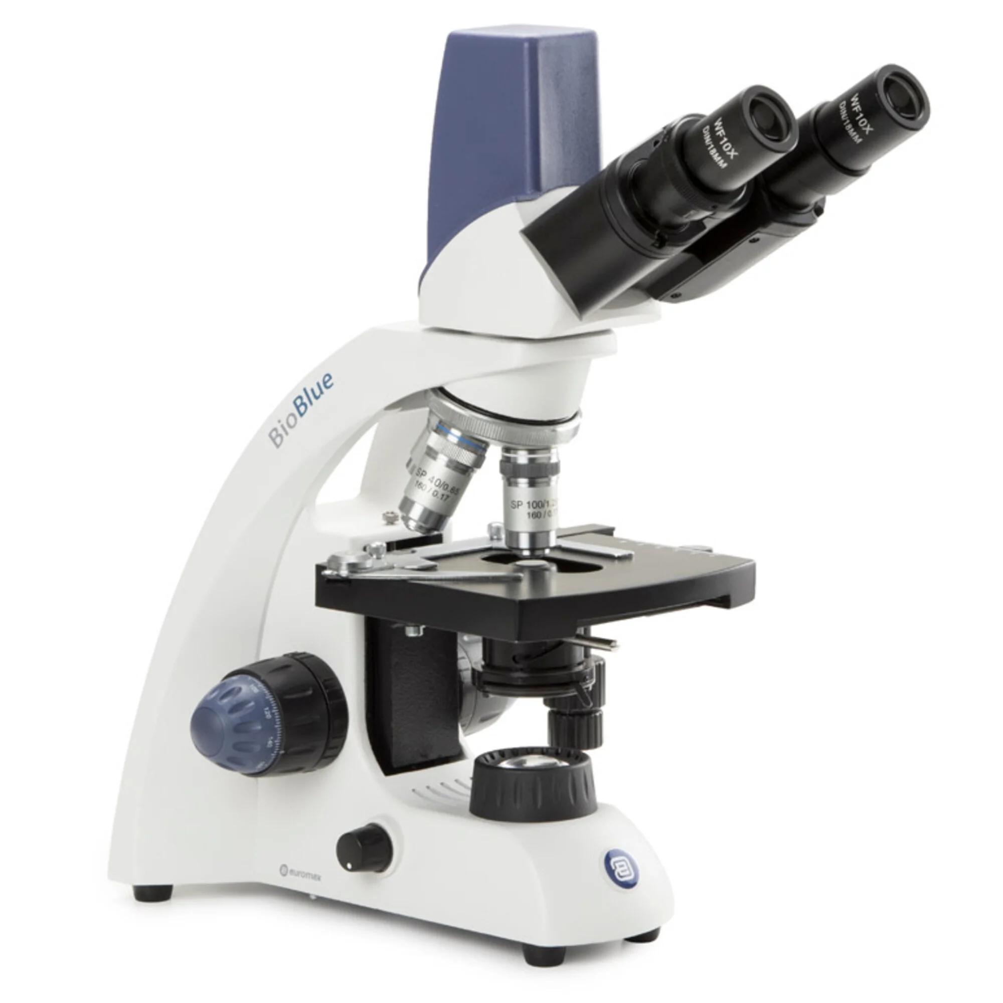 Microscope BioBlue, BB.4267, Numérique, Binoculaire, DIN, 40x - 1000x, 10/18, NeoLED, 1W