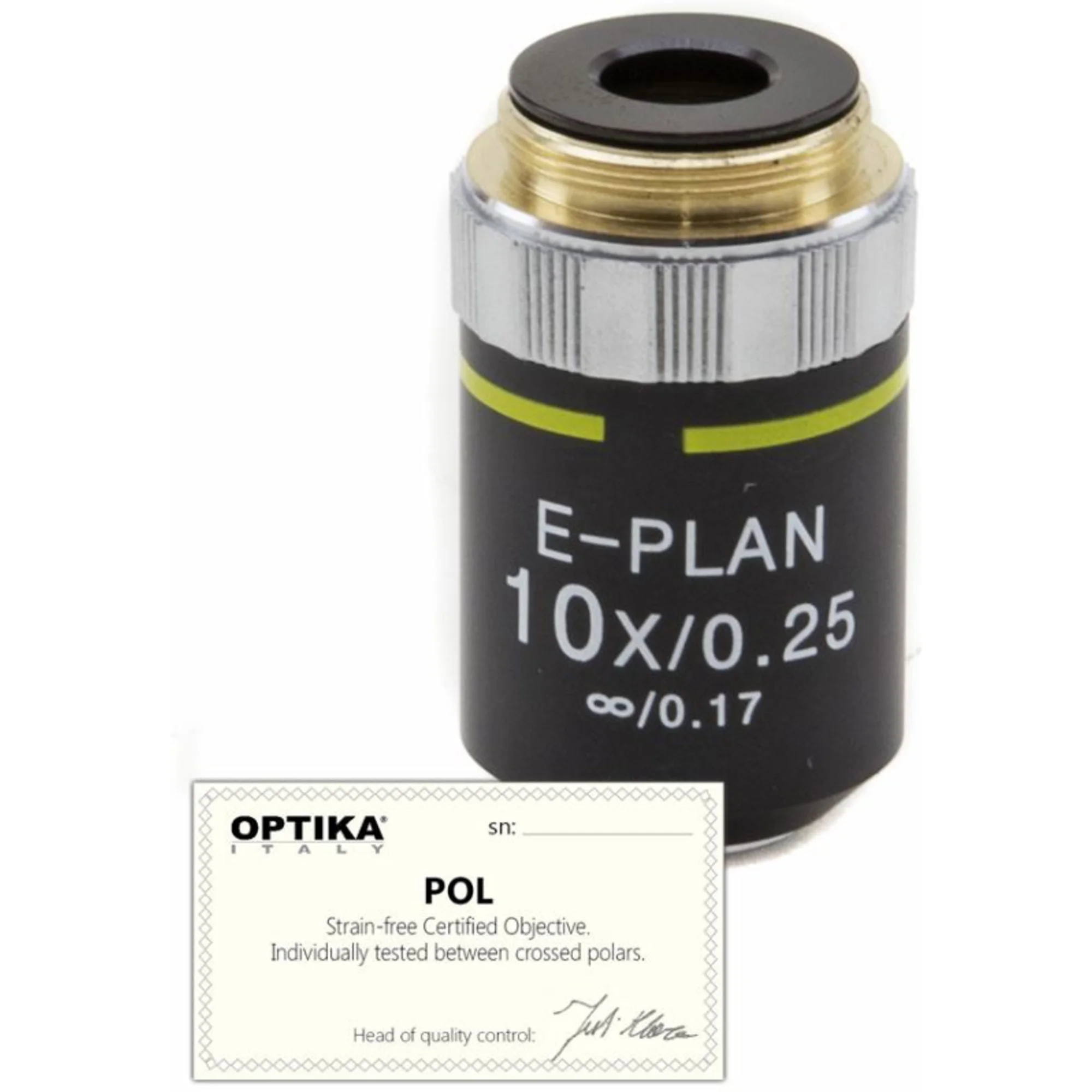 Objectif 10x/0,25, infini, N-plan, POL, ( B-383POL), M-145P