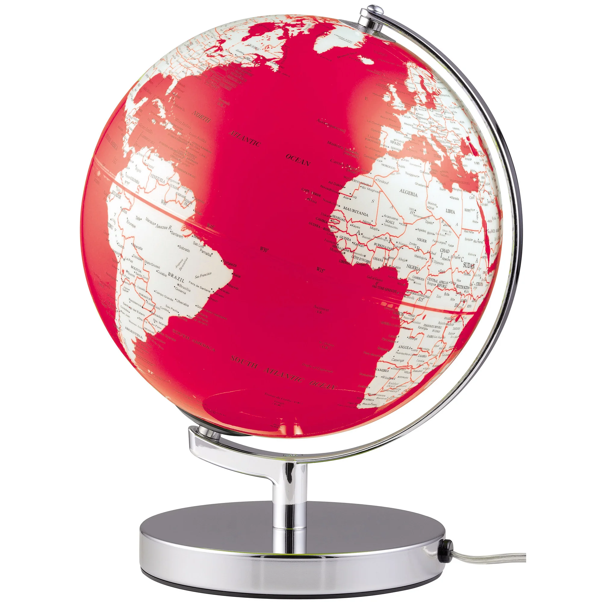 Globe  Terra Red Light 25cm