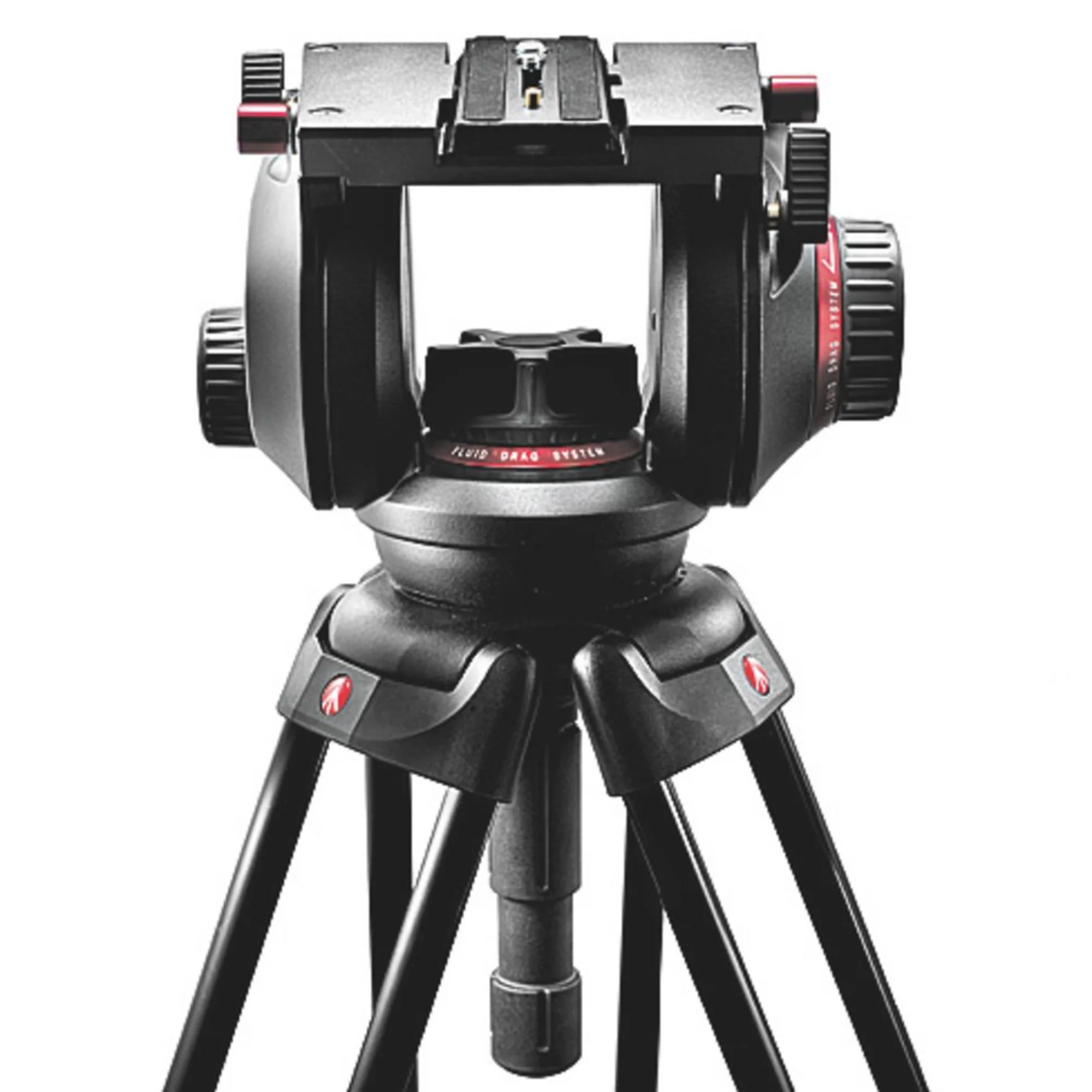 Tête panoramique Pro Fluid Video-Neiger 509HD avec demi-spère de 100 mm et 509PLONG