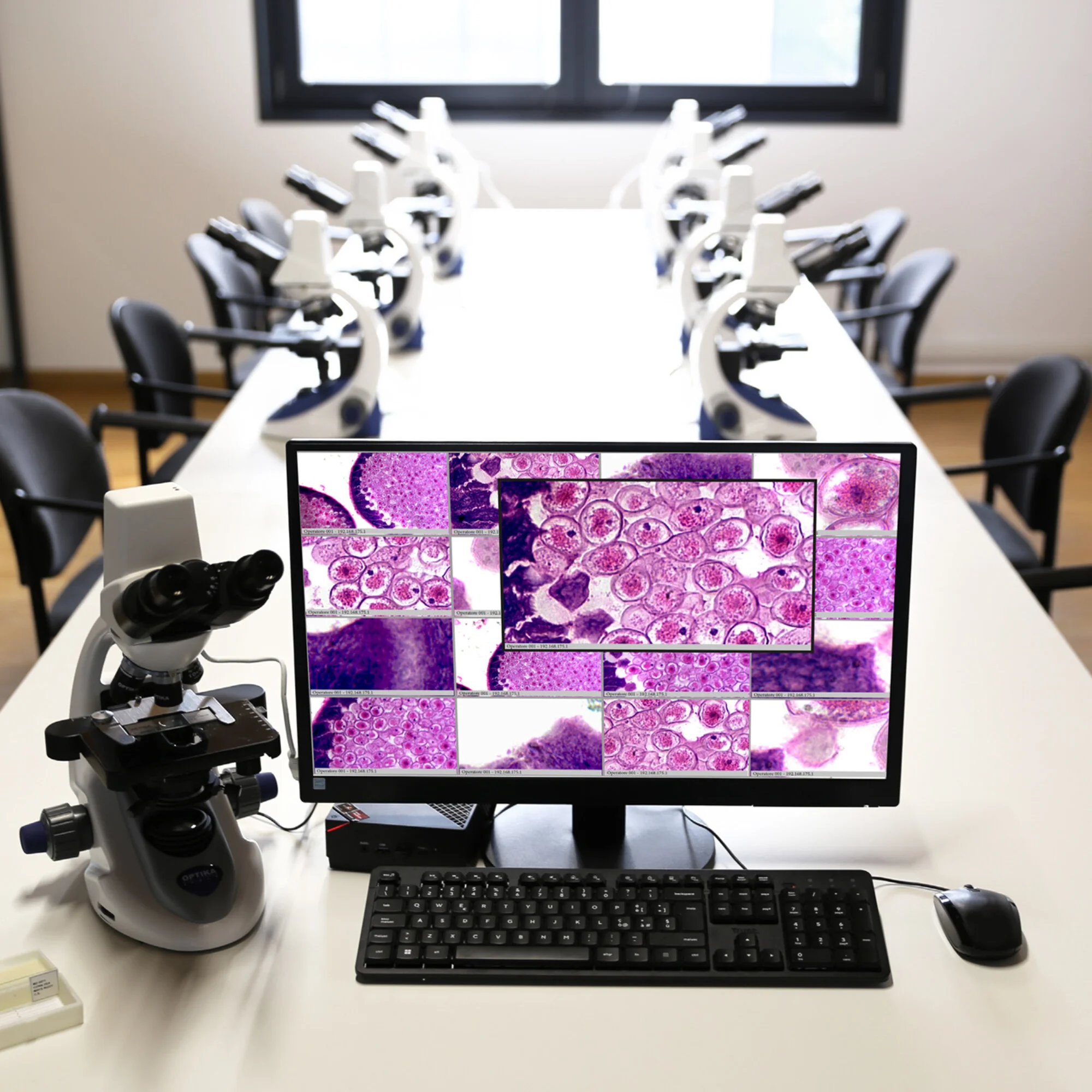 Microscope  OWL (-WI-LEARN) Pack 1 poste enseignant + 24 postes élèves