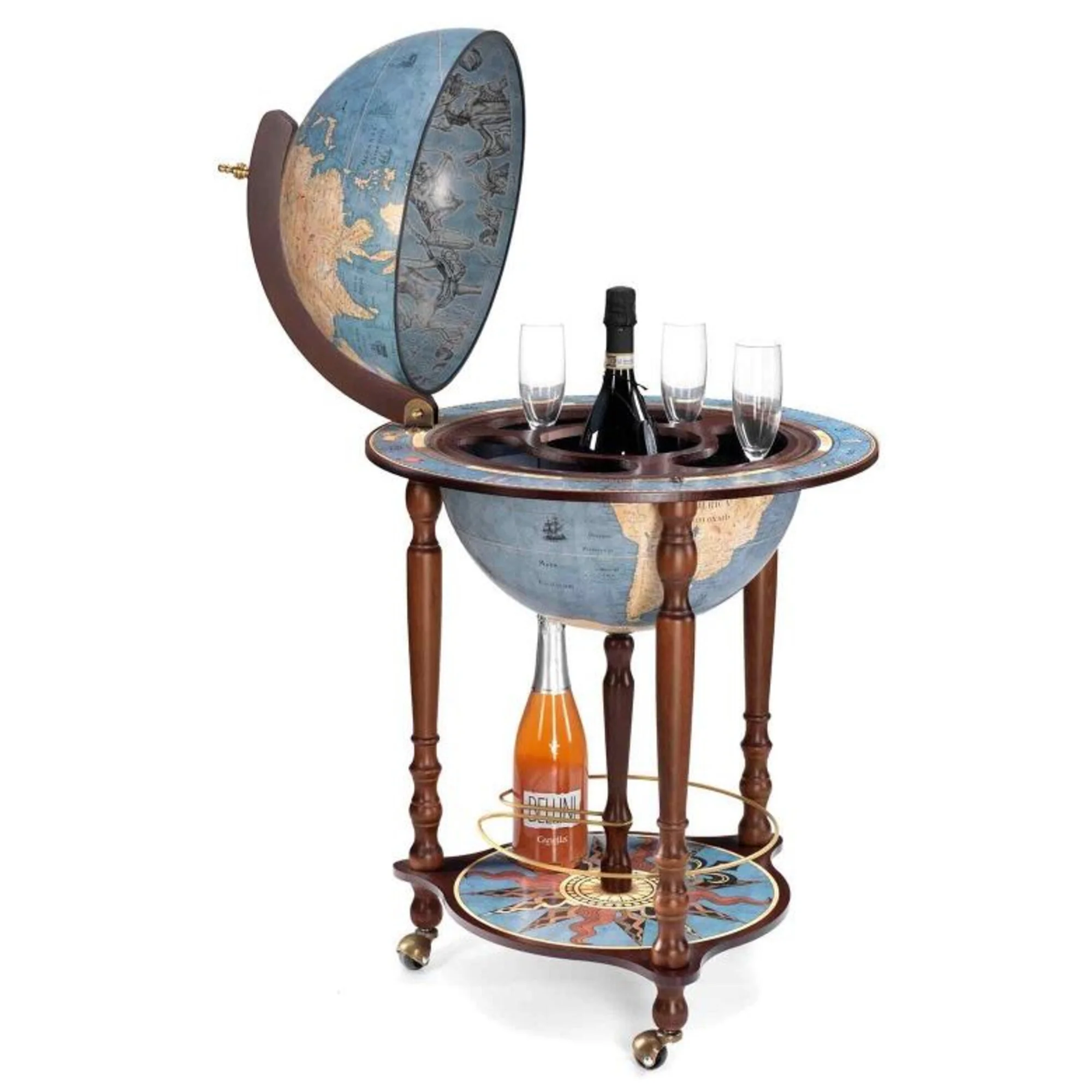 Globe sur pied  Da Vinci Blu Dust 40cm