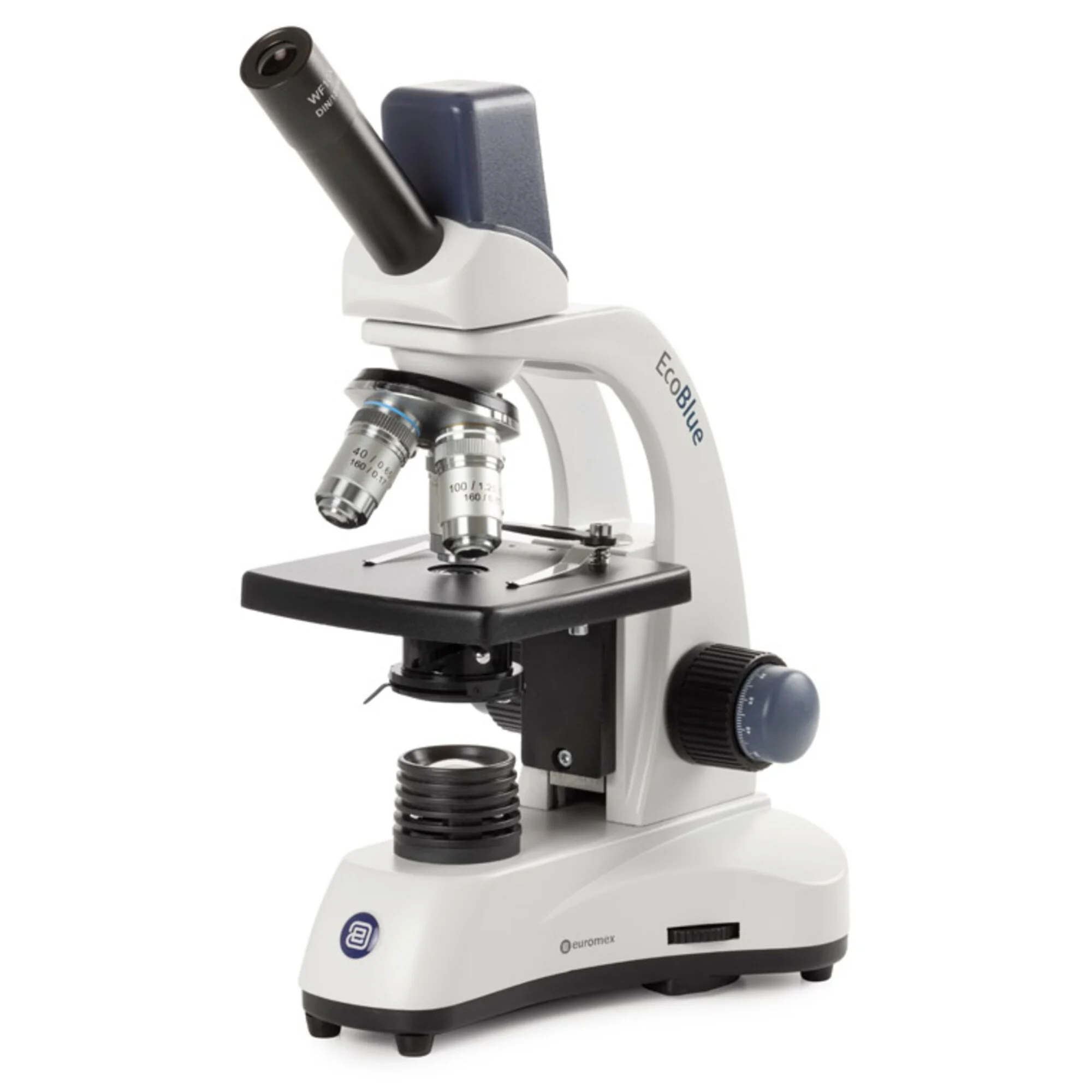 Microscope EcoBlue EC.1105, mono, numérique, 5MP, achro. 40x, 100x, 400x 1000x, LED