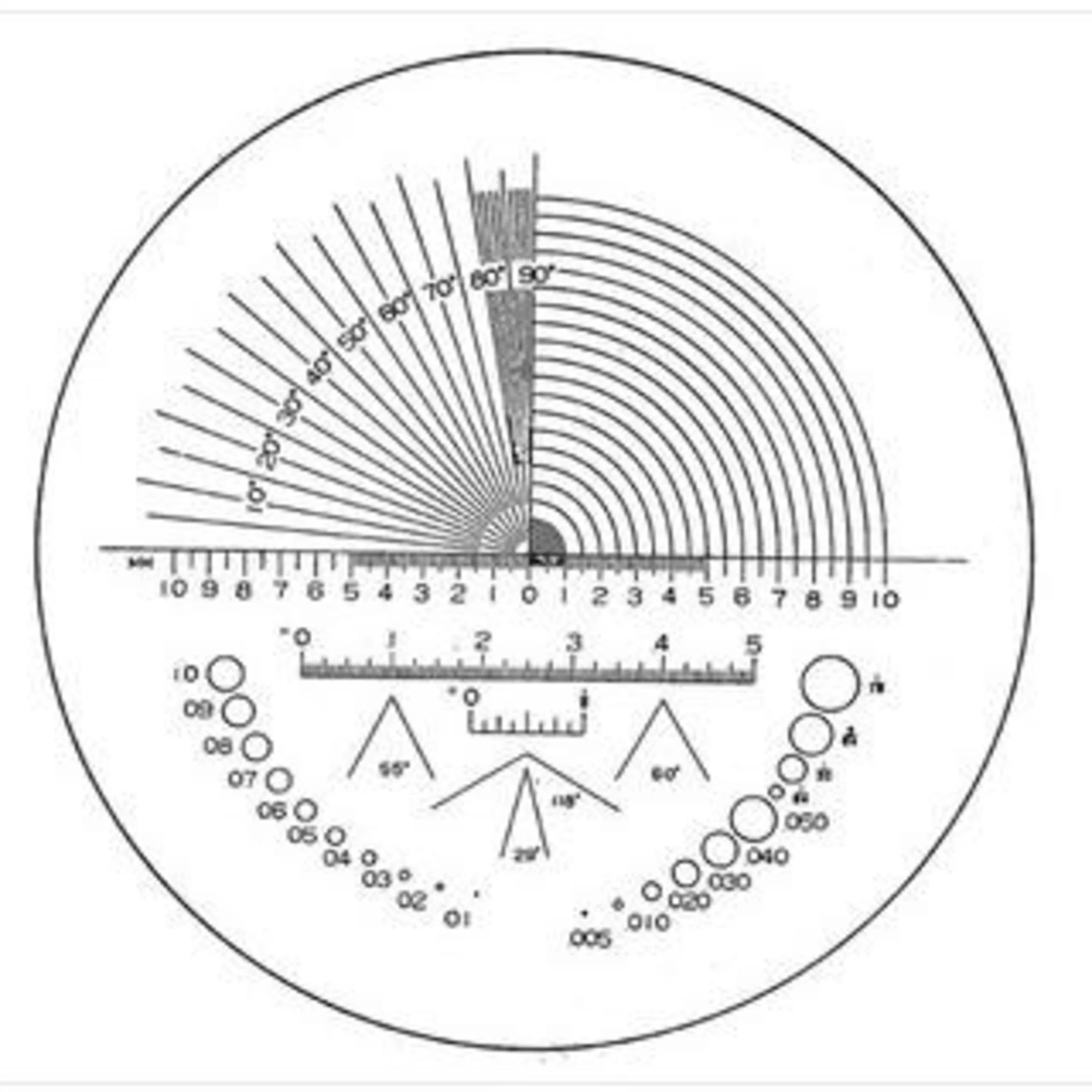 Loupe de mesure graduée de précision