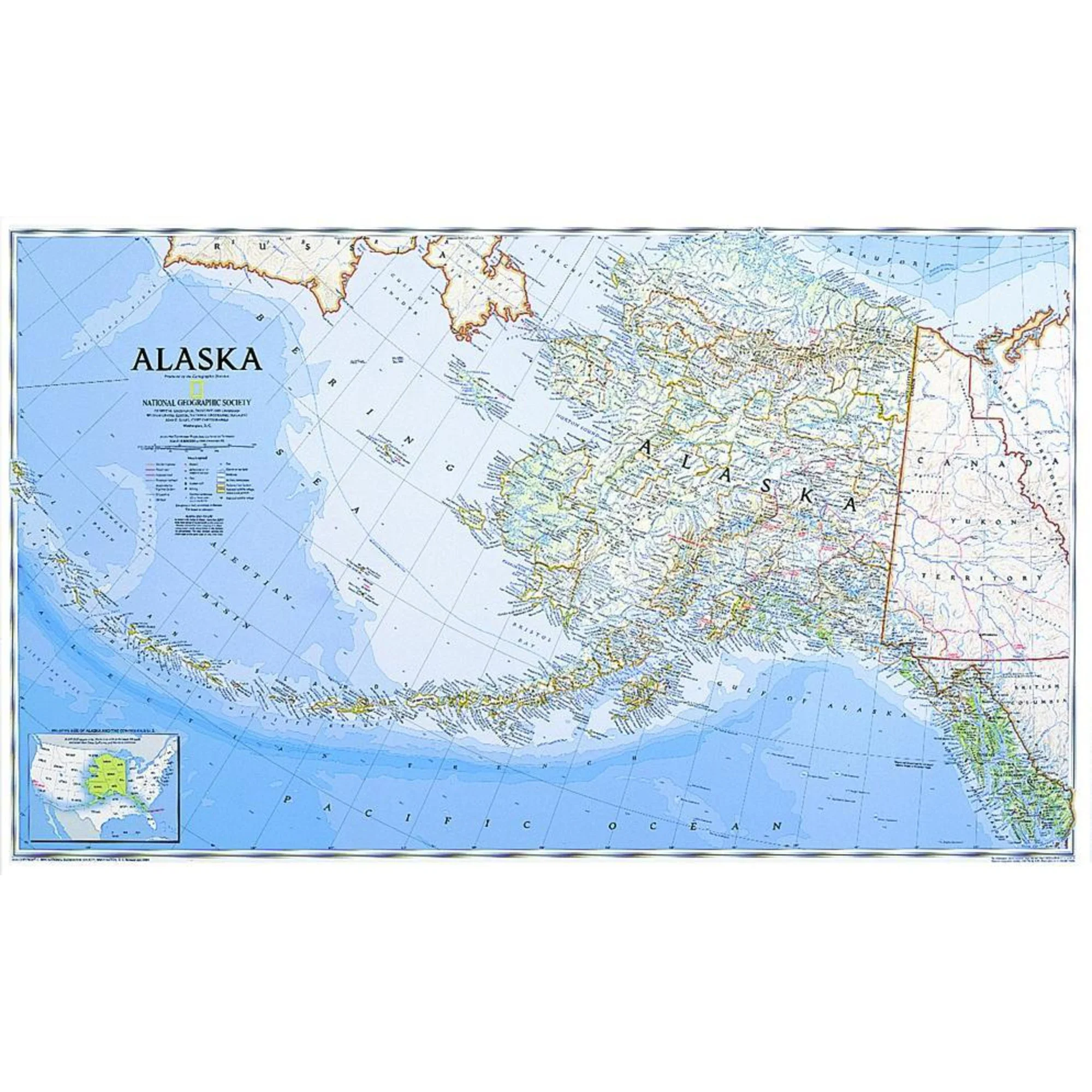 Carte géographique  Alaska
