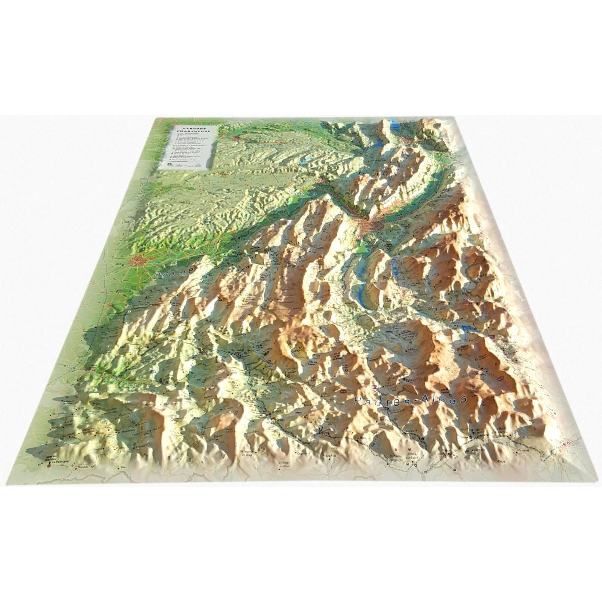 Carte régionale  Vercors-Chartreuse