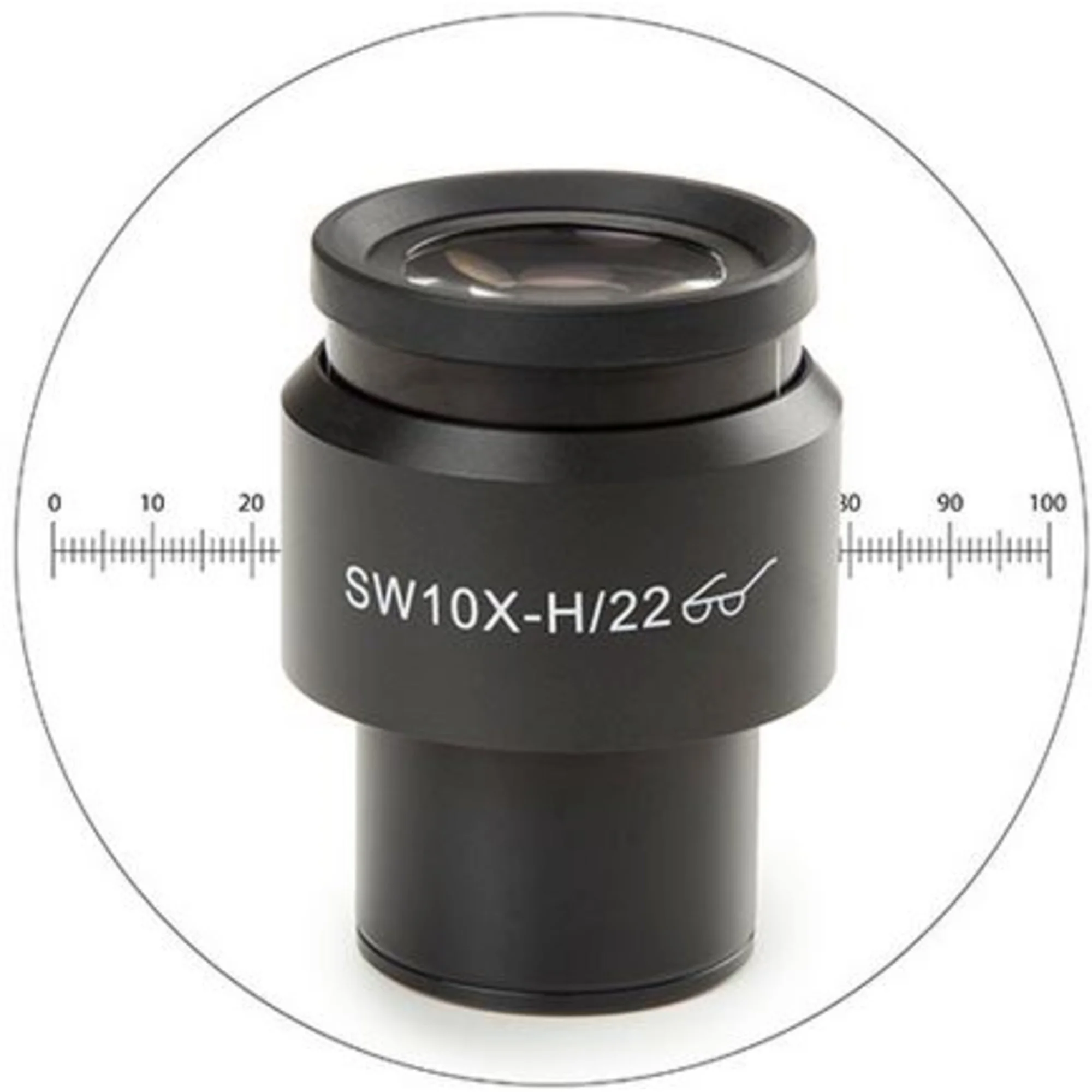 Oculaire 10x/22 mm, micromètre, Ø 30 mm, DX.6210-M (Delphi-X)
