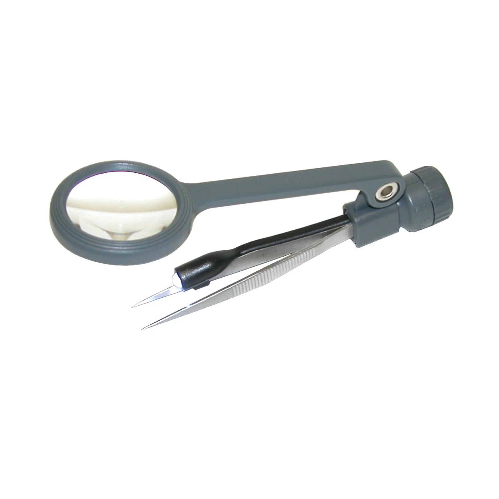 MagniGrip - Loupe 4.5x avec pincette & éclairage