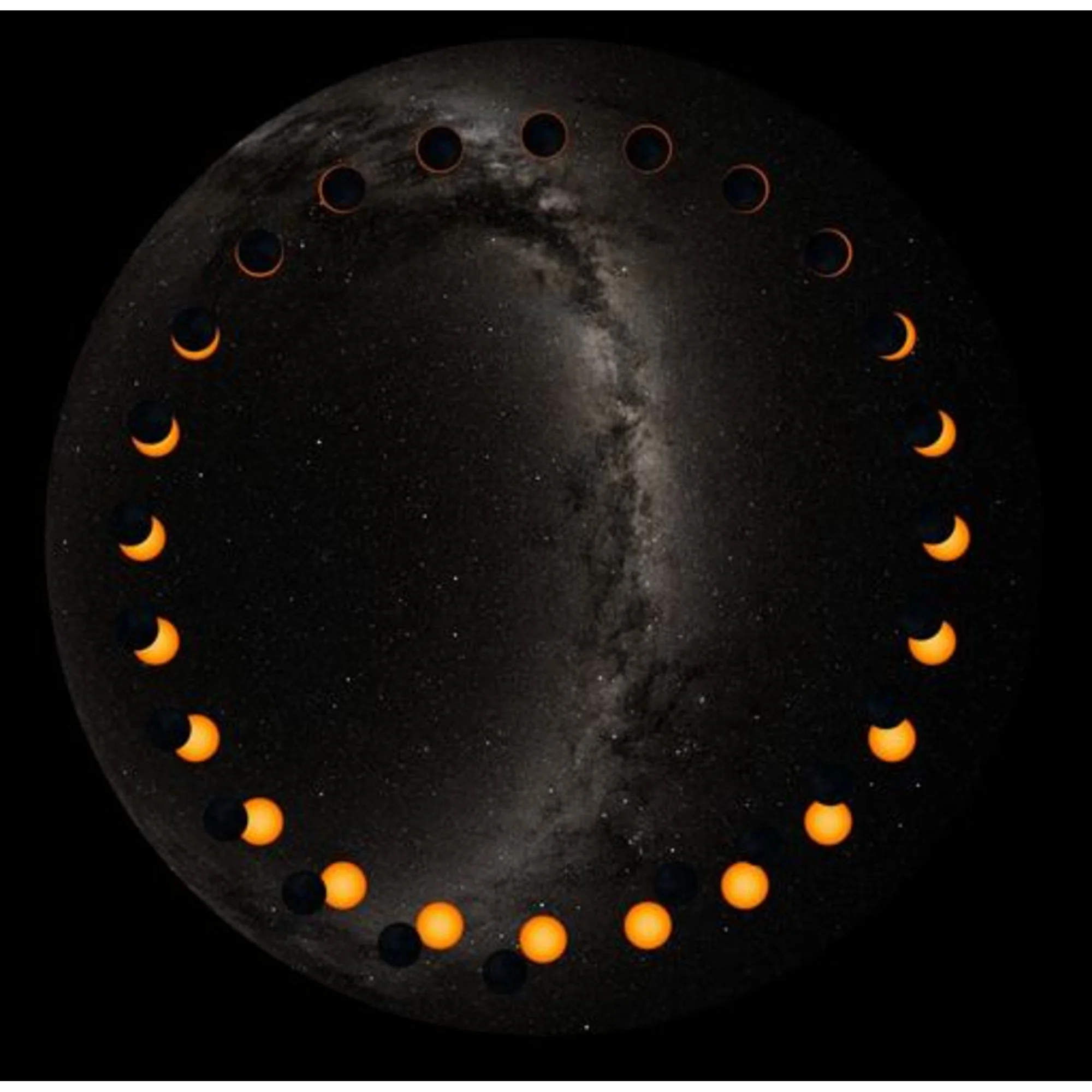 Diapositive pour le Planetarium Homestar de Sega Éclipse solaire annulaire
