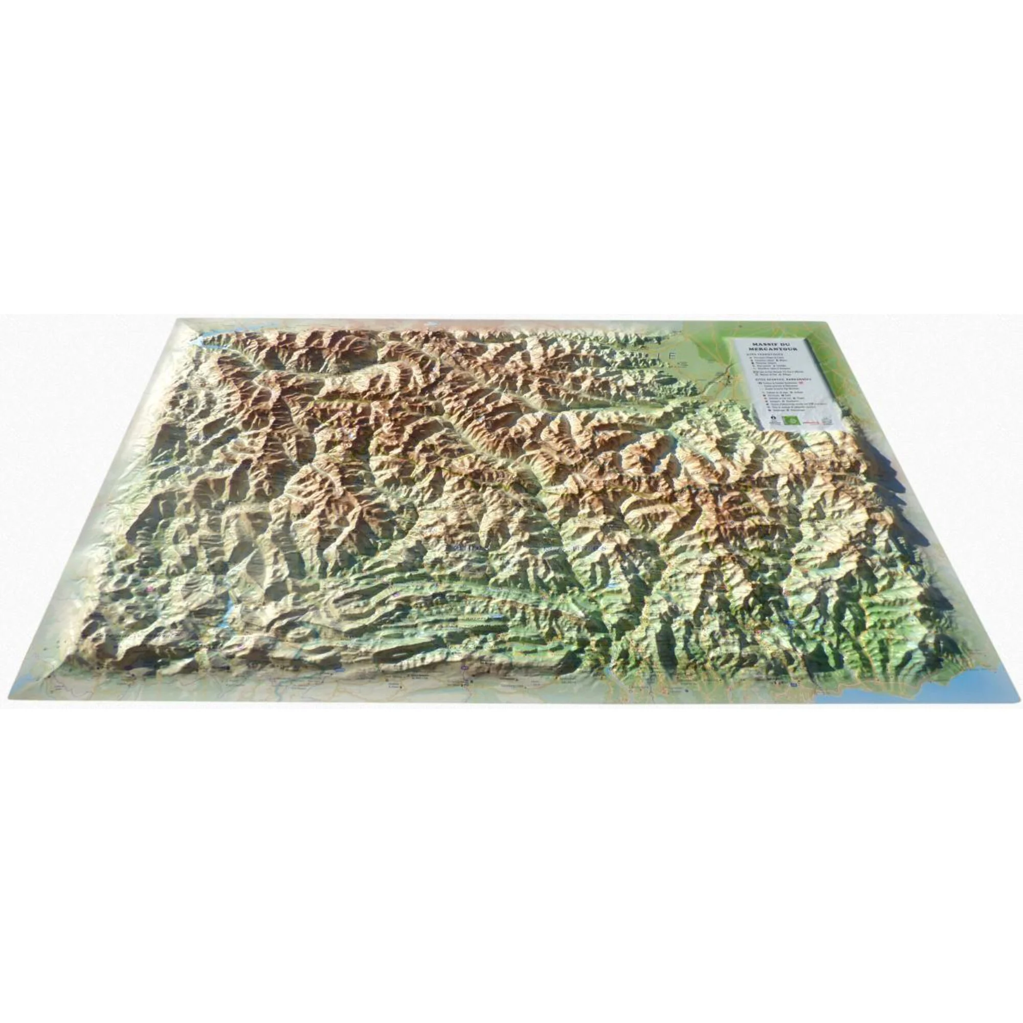 Carte régionale  Le Massif du Mercantour