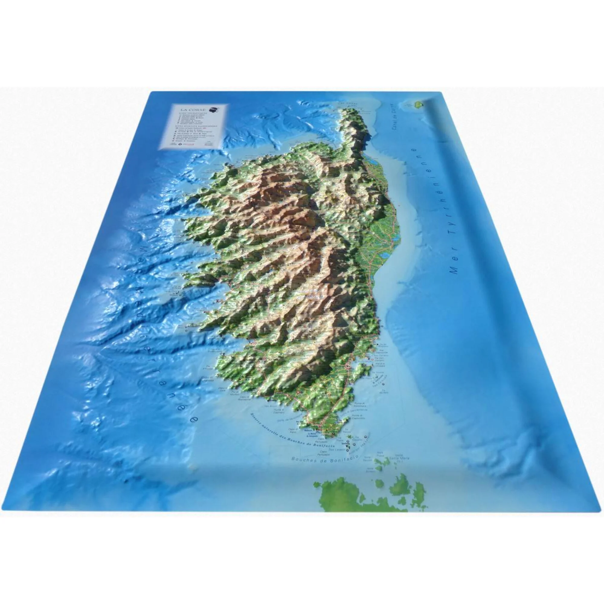 Carte régionale  La Corse