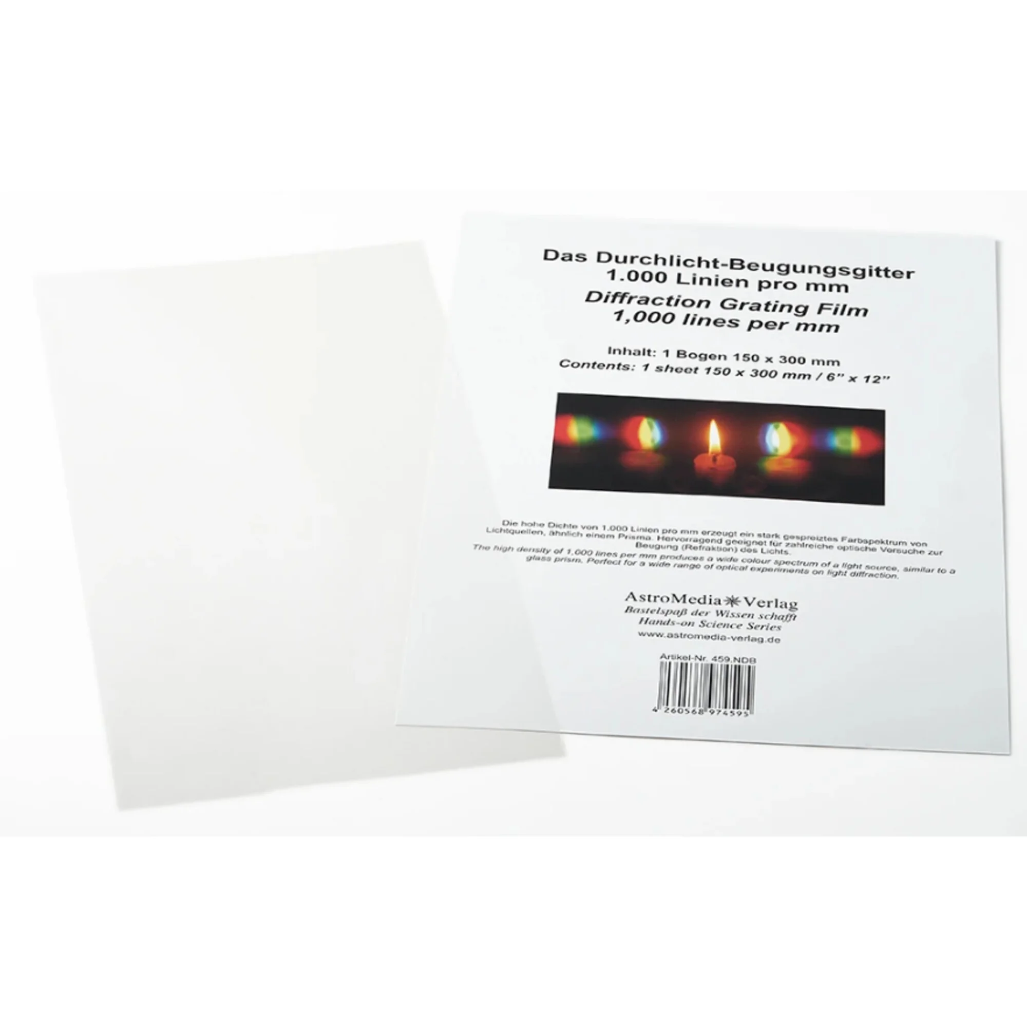 Kit  Réseau de diffraction de la lumière transmise