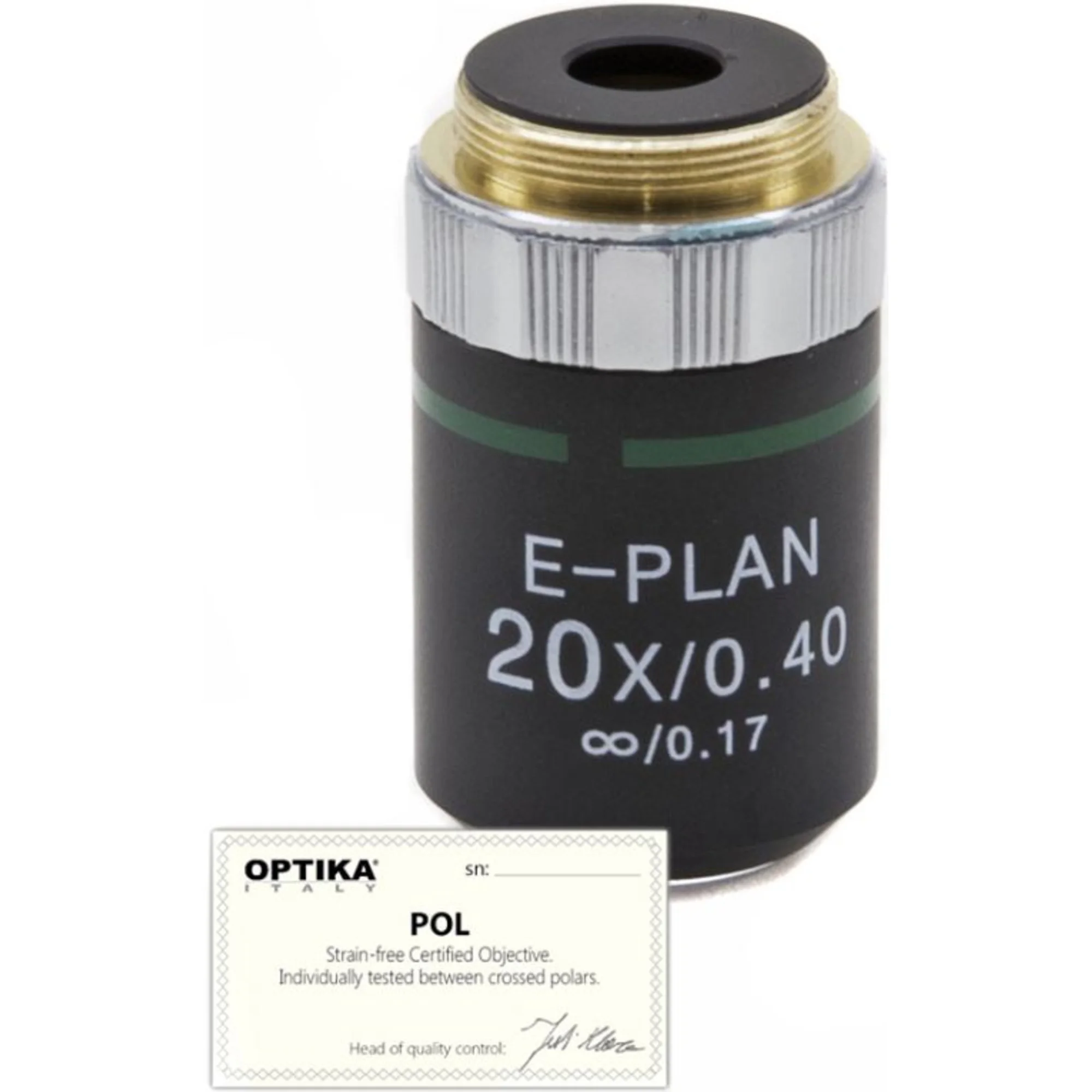 Objectif  20x/0.40, infinity, N-plan, POL, (B-383POL), M-146P