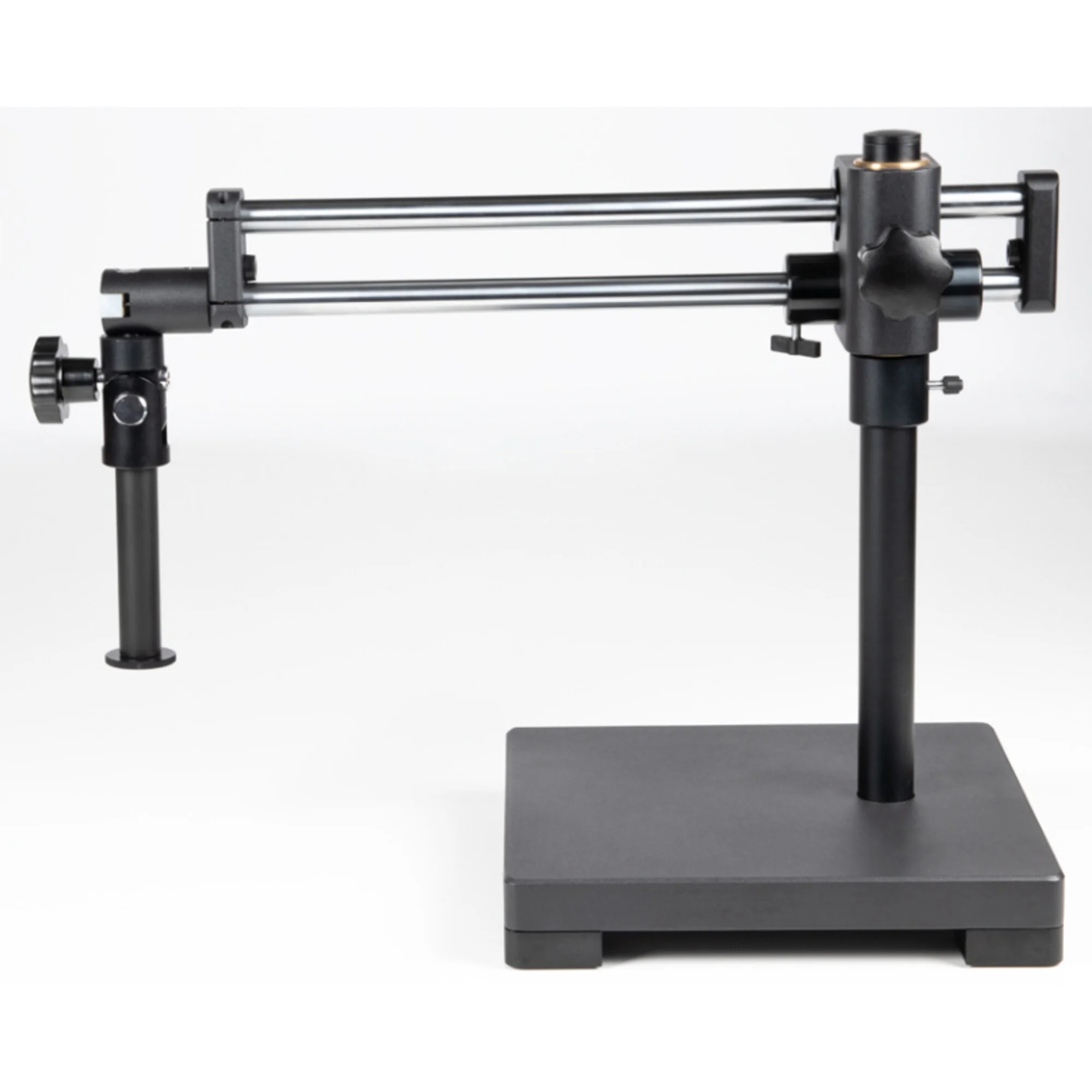 Statif industriel  Grand trépied à bras horizontal (avec plaque de base), colonne de 400 mm