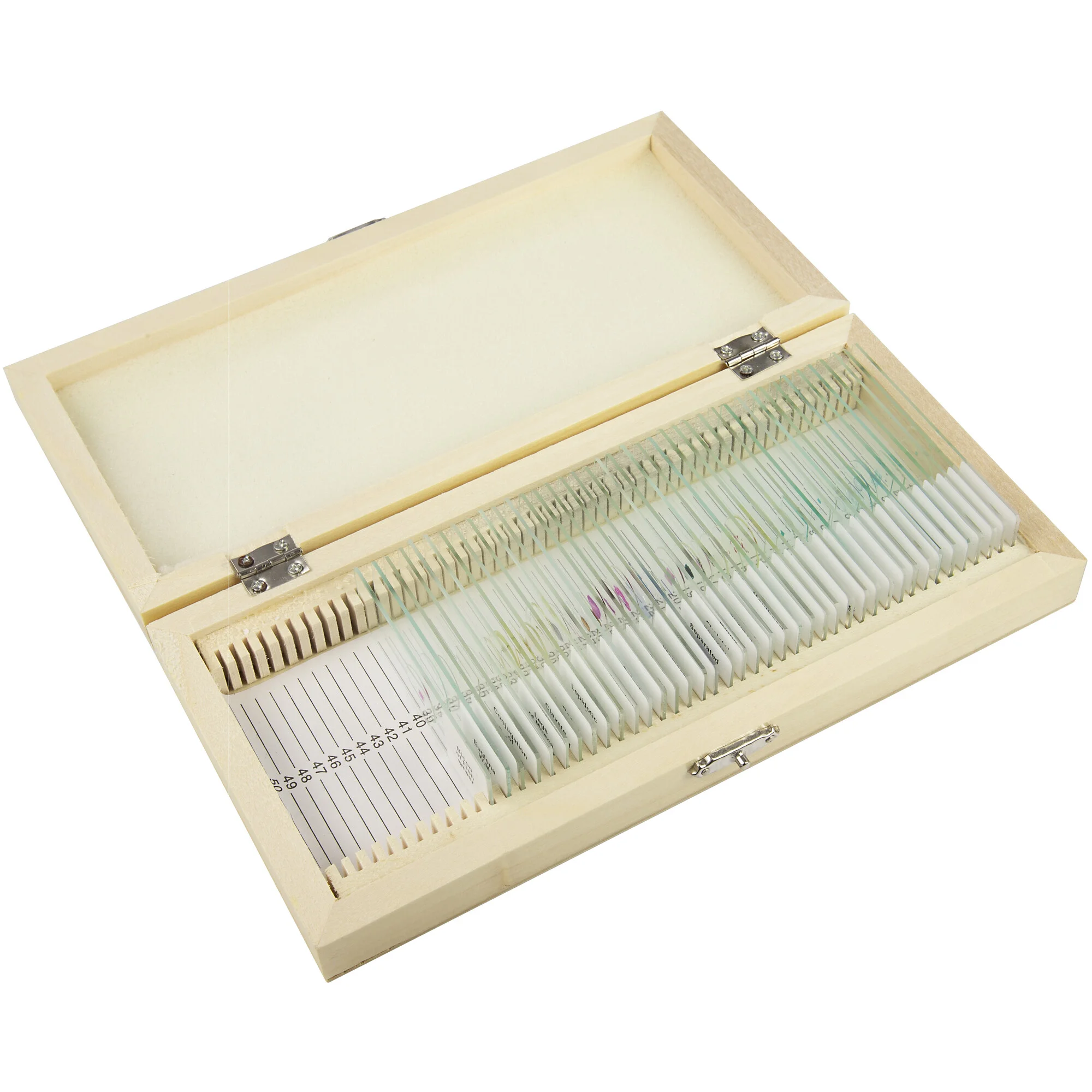 - Coffret en bois avec 40 lames préparées