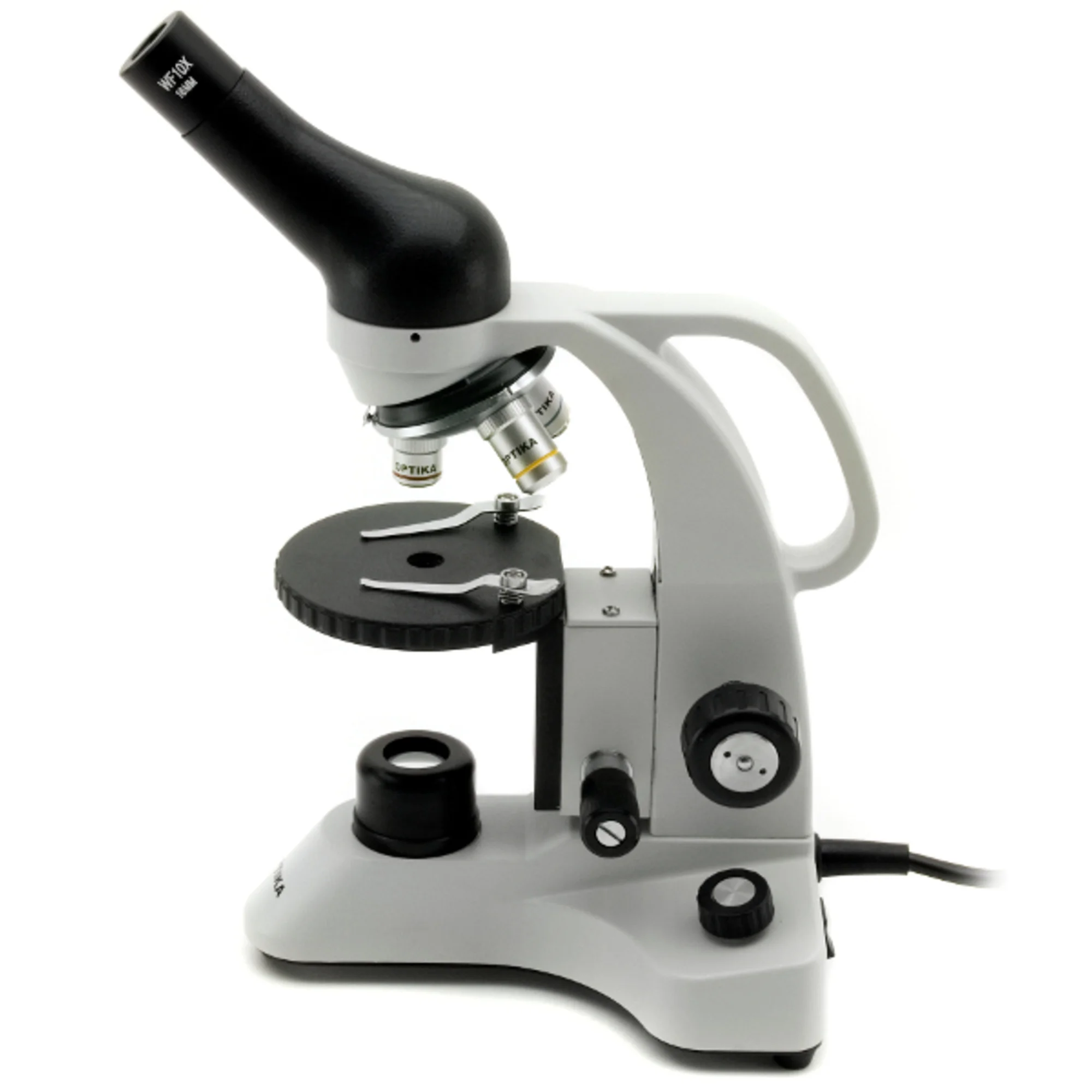 Microscope  B-20R, monoculaire, LED, avec accu rechargeable