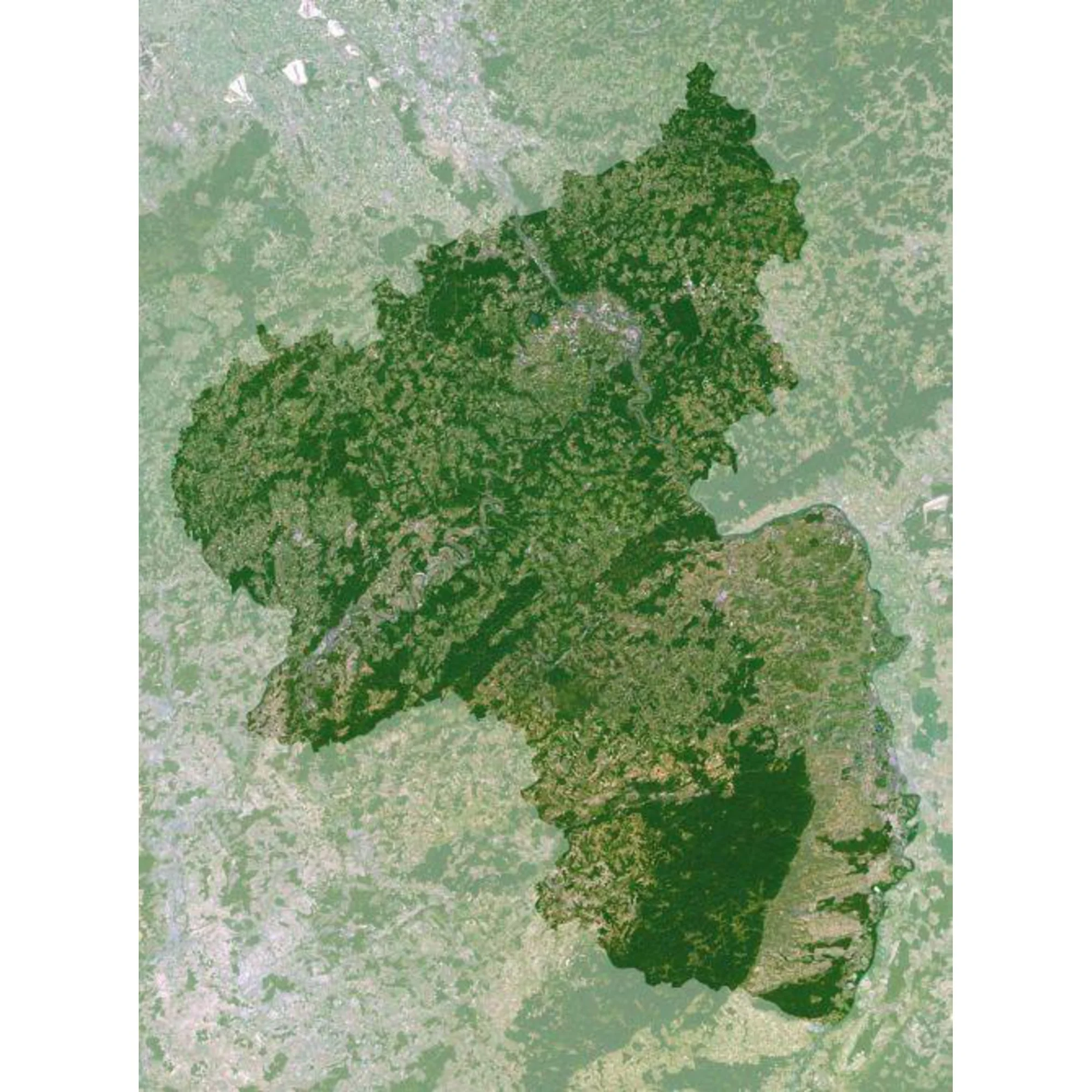 Carte régionale  Planète Observer Rhénanie-Palatinat