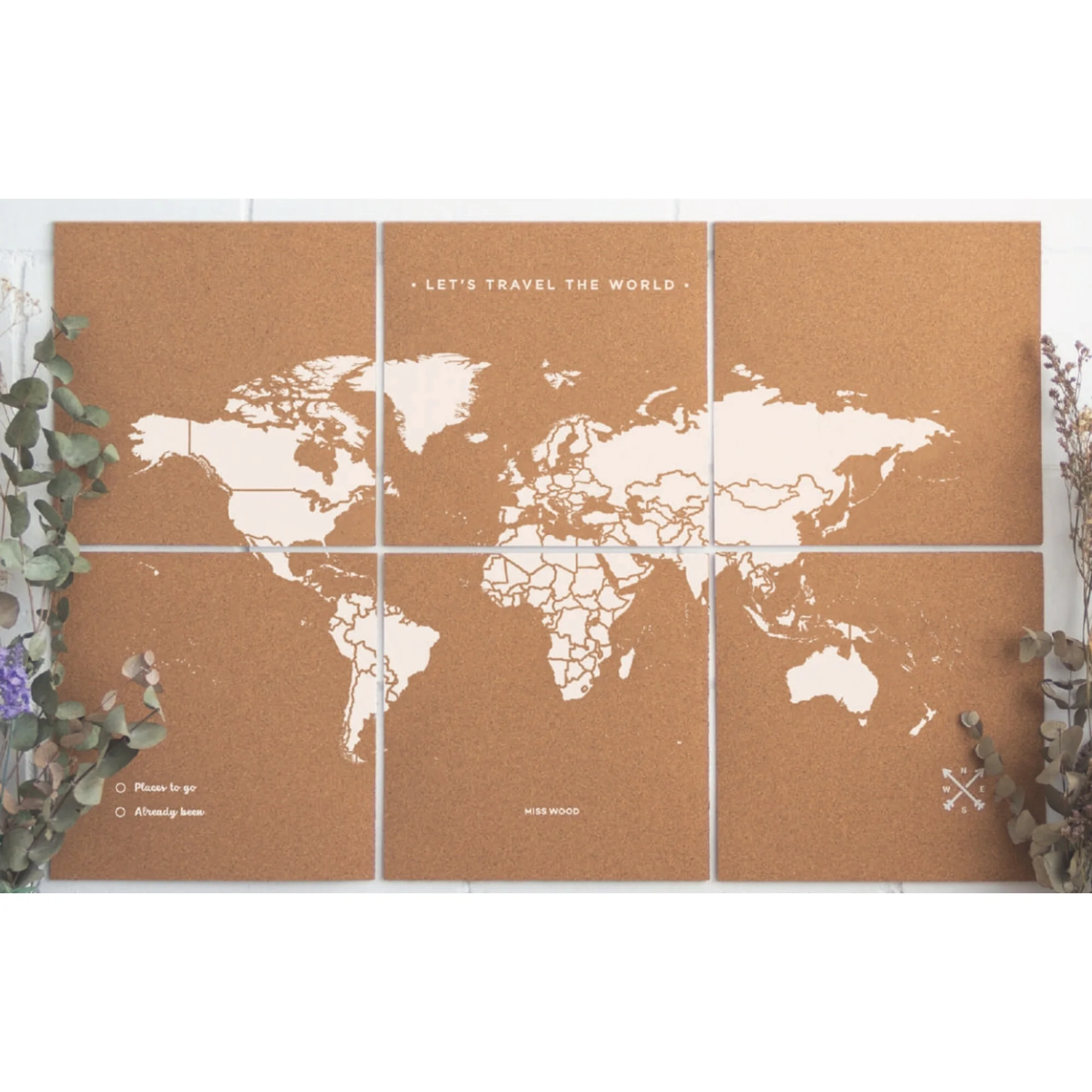 Mappemonde  Puzzle Map XL - White
