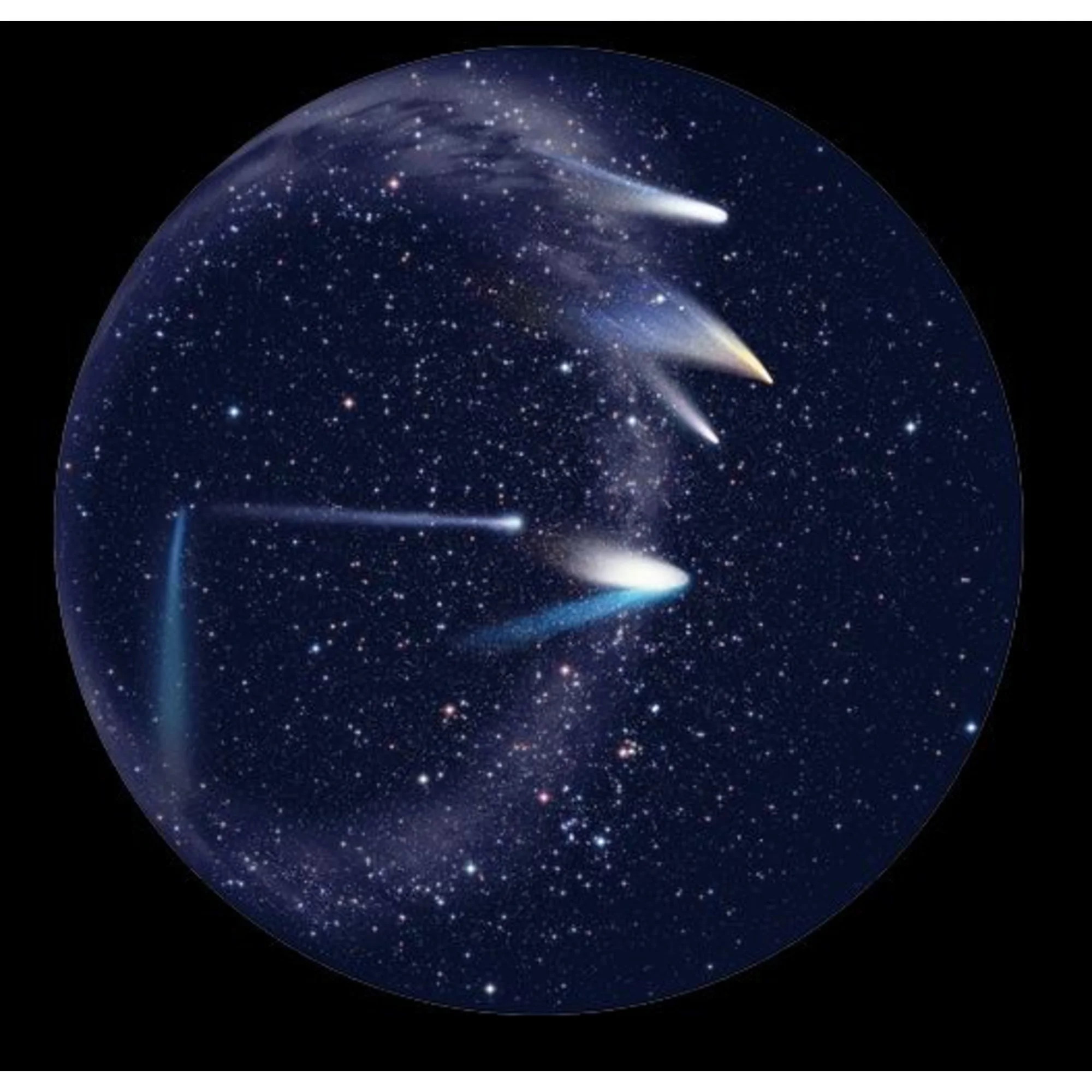 Diapositive pour le Planetarium Homestar de Sega Comètes