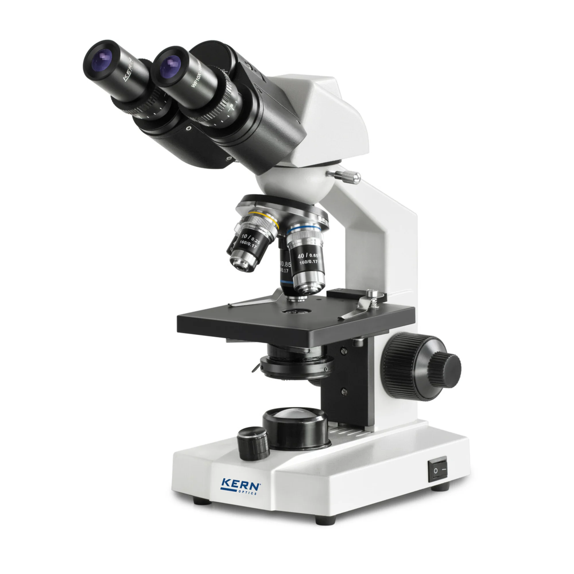 Microscope  Bino Achromat 4/10/40, WF10x18, 0,5W LED, OBS 114