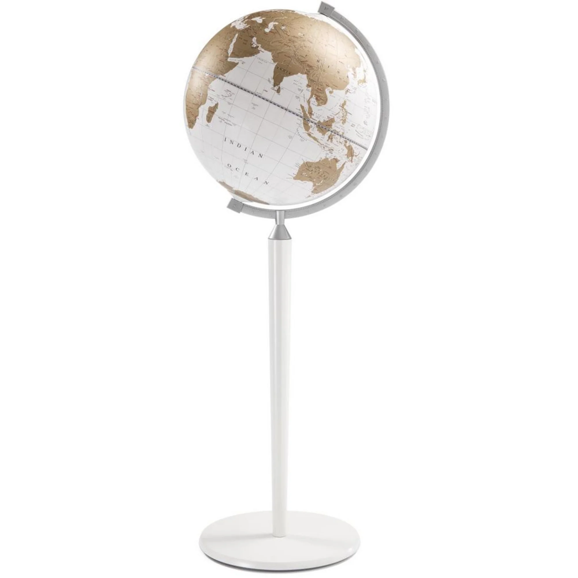 Globe sur pied  Vasco da Gama All White 40cm
