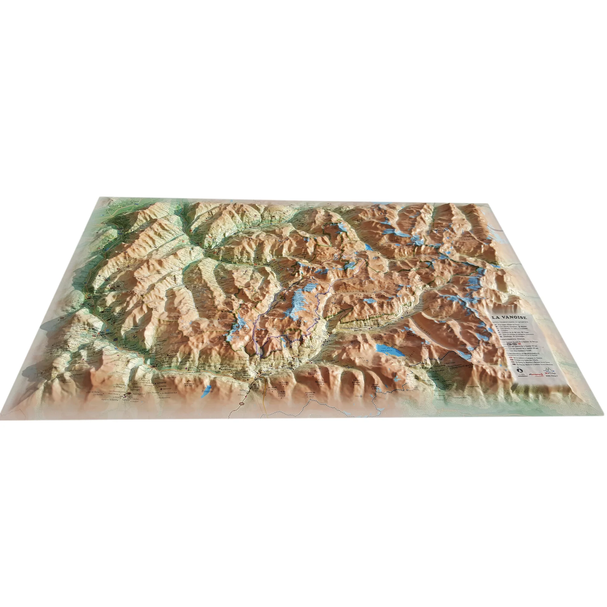 Carte régionale  La Vanoise