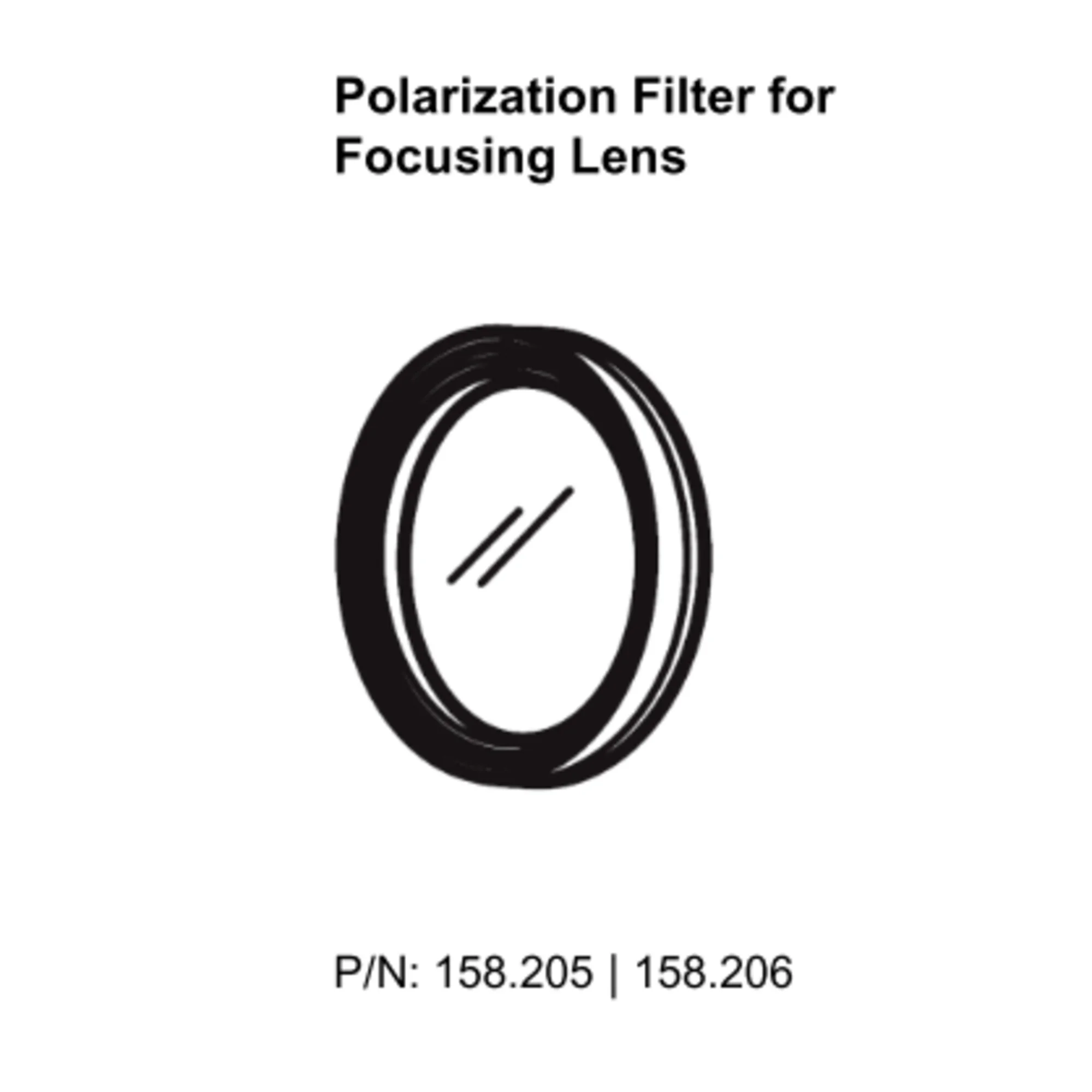 Filtre polarisant pour mise au point additionnelle, rotatif Ø <= 9 mm