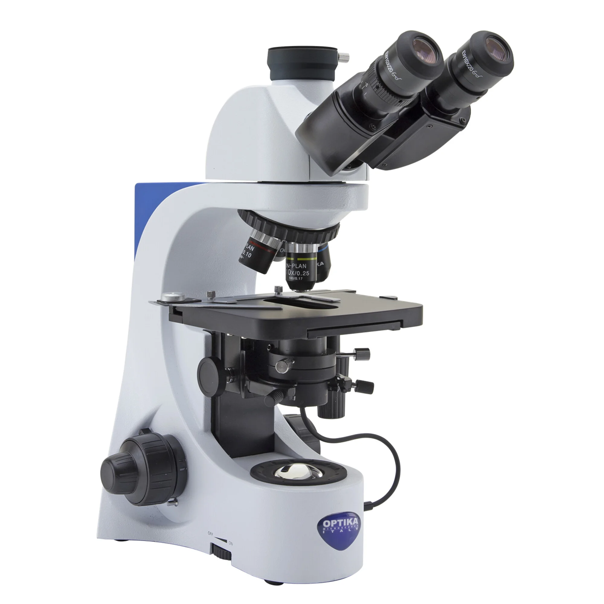 Microscope plan trinoculaire B-383DK à champ obscur, X-LED